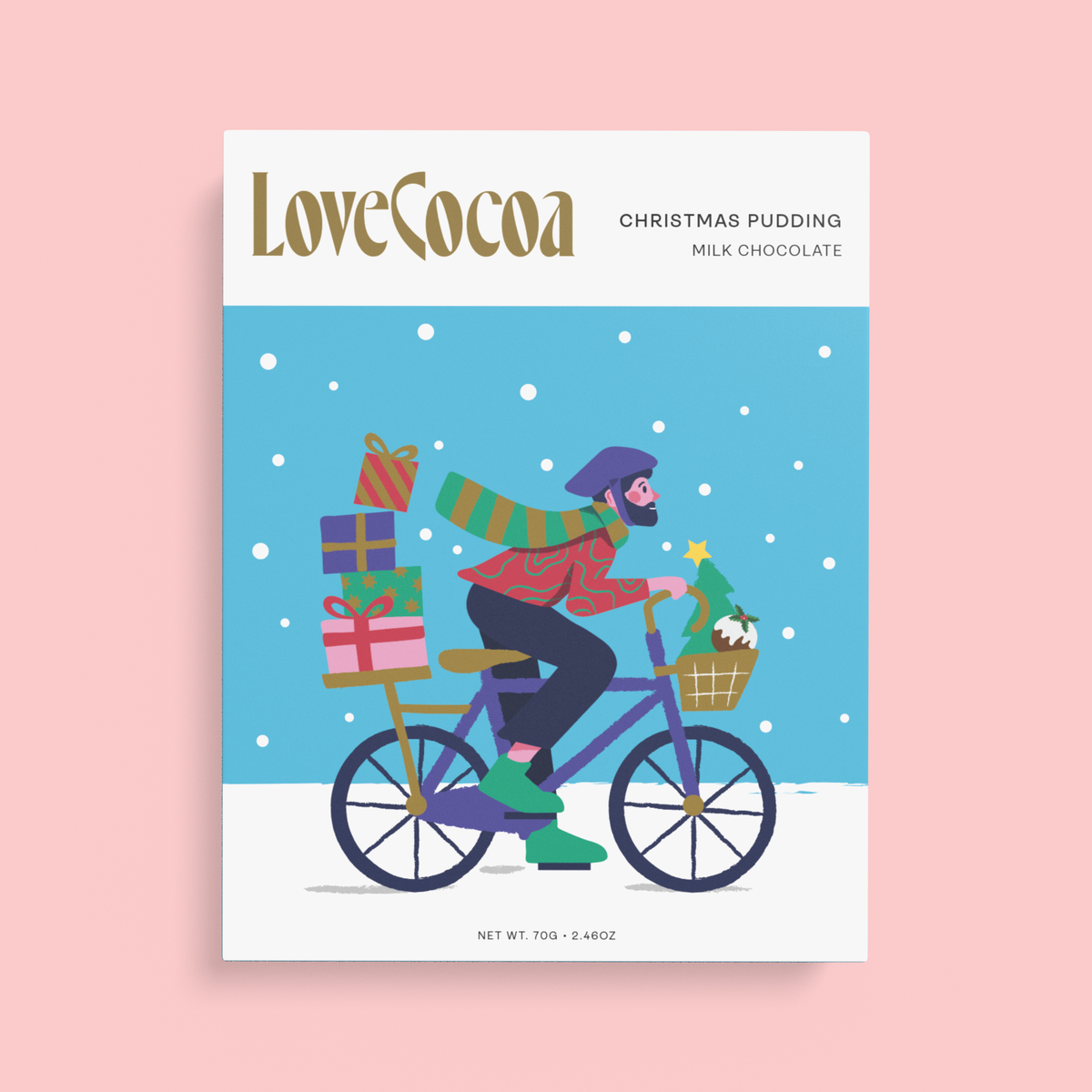 Christmas Pudding Milk Chocolate Bar