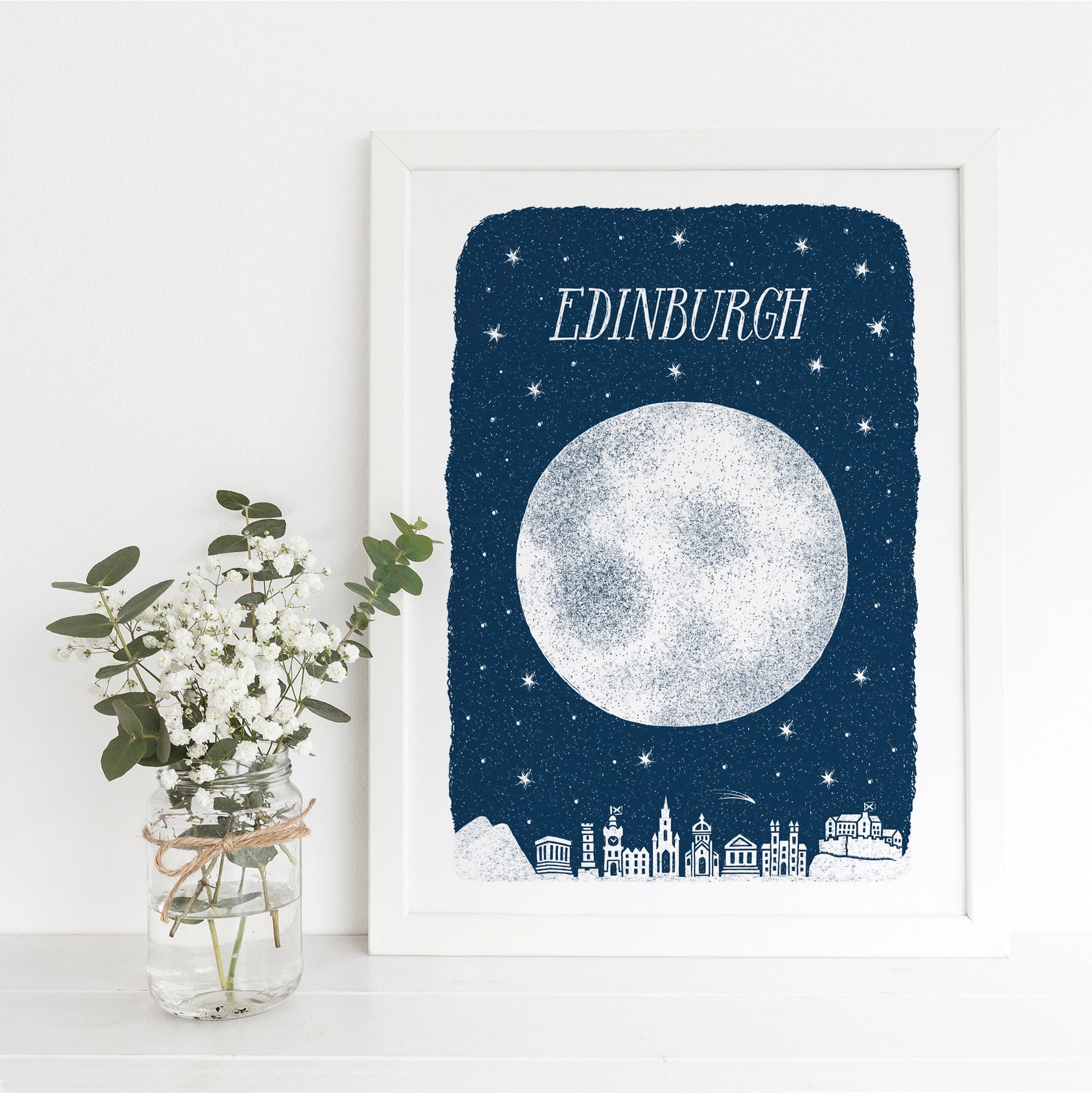 Edinburgh Full Moon Print
