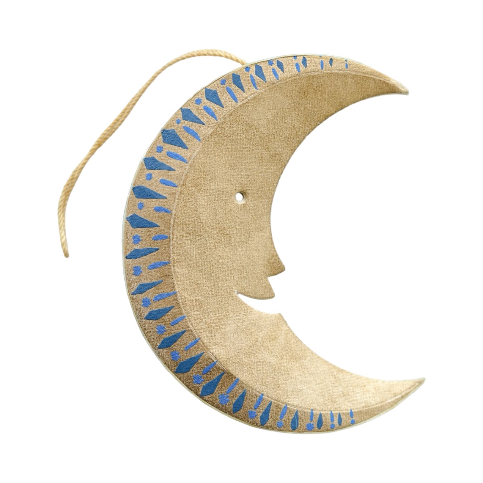 Golden Man on the Moon Board Decoration