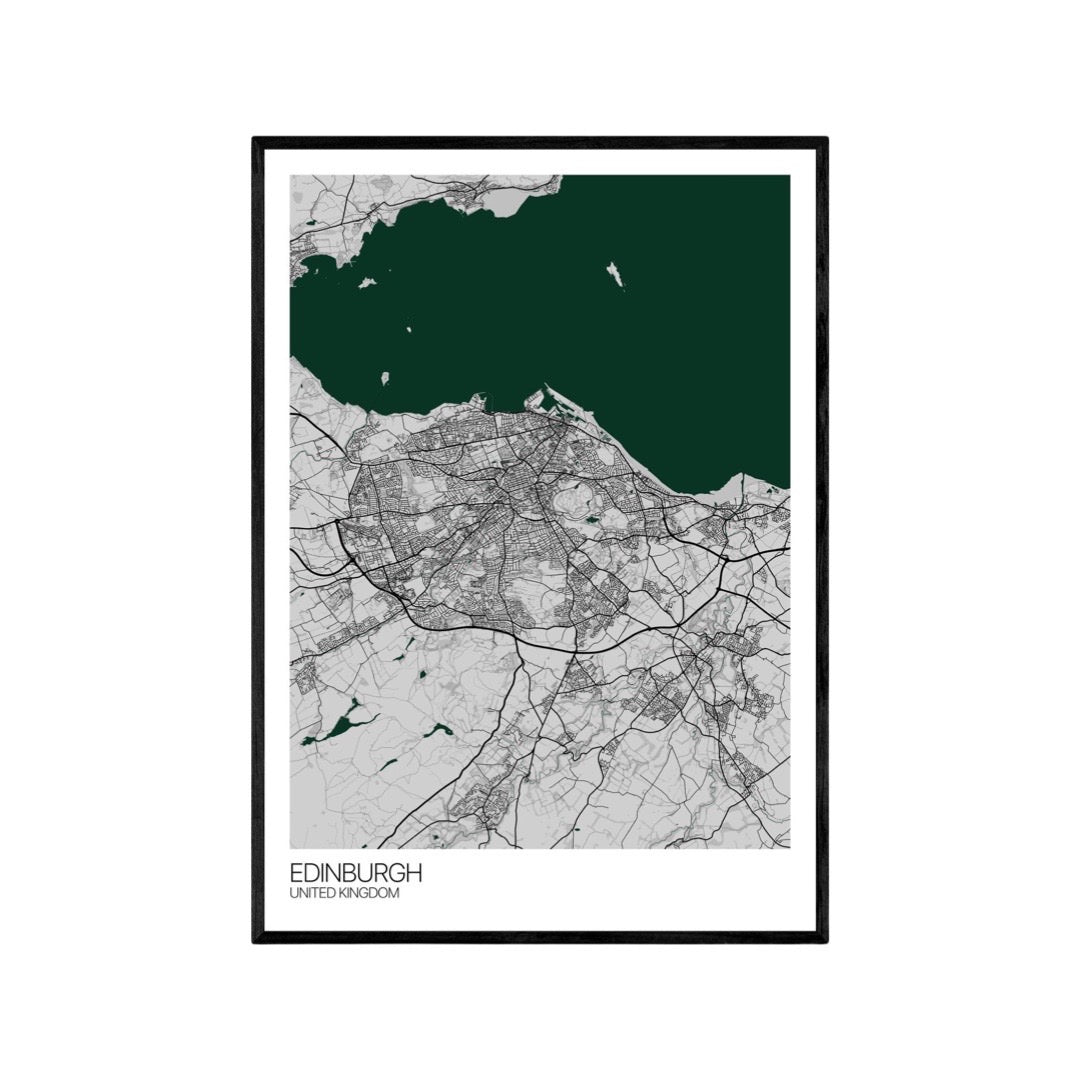 Edinburgh City Map Print