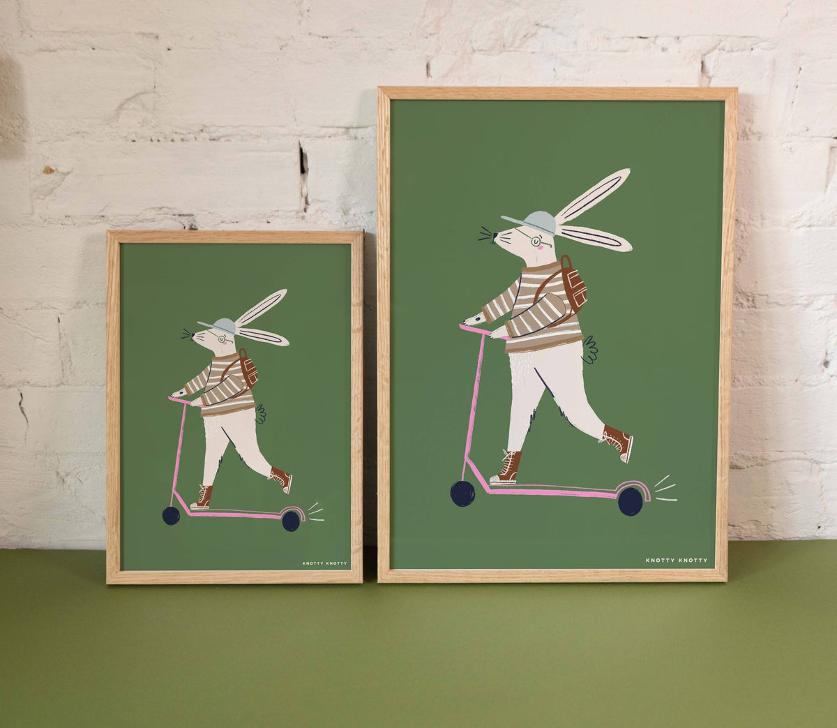 Scooter Rabbit Print