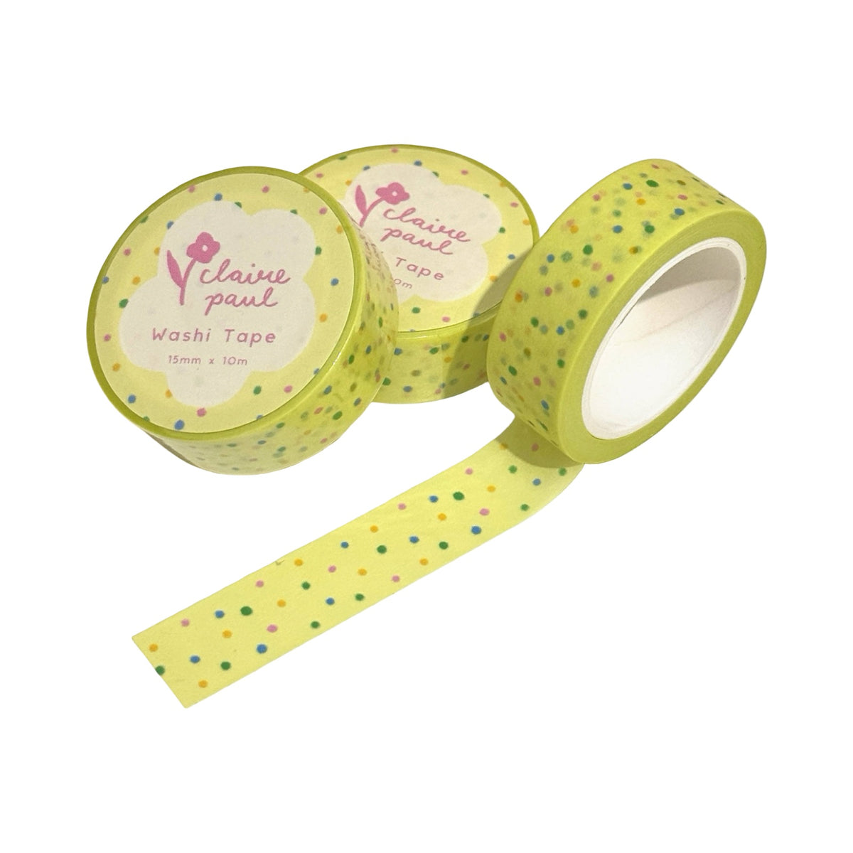 Yellow Funfetti Washi Tape