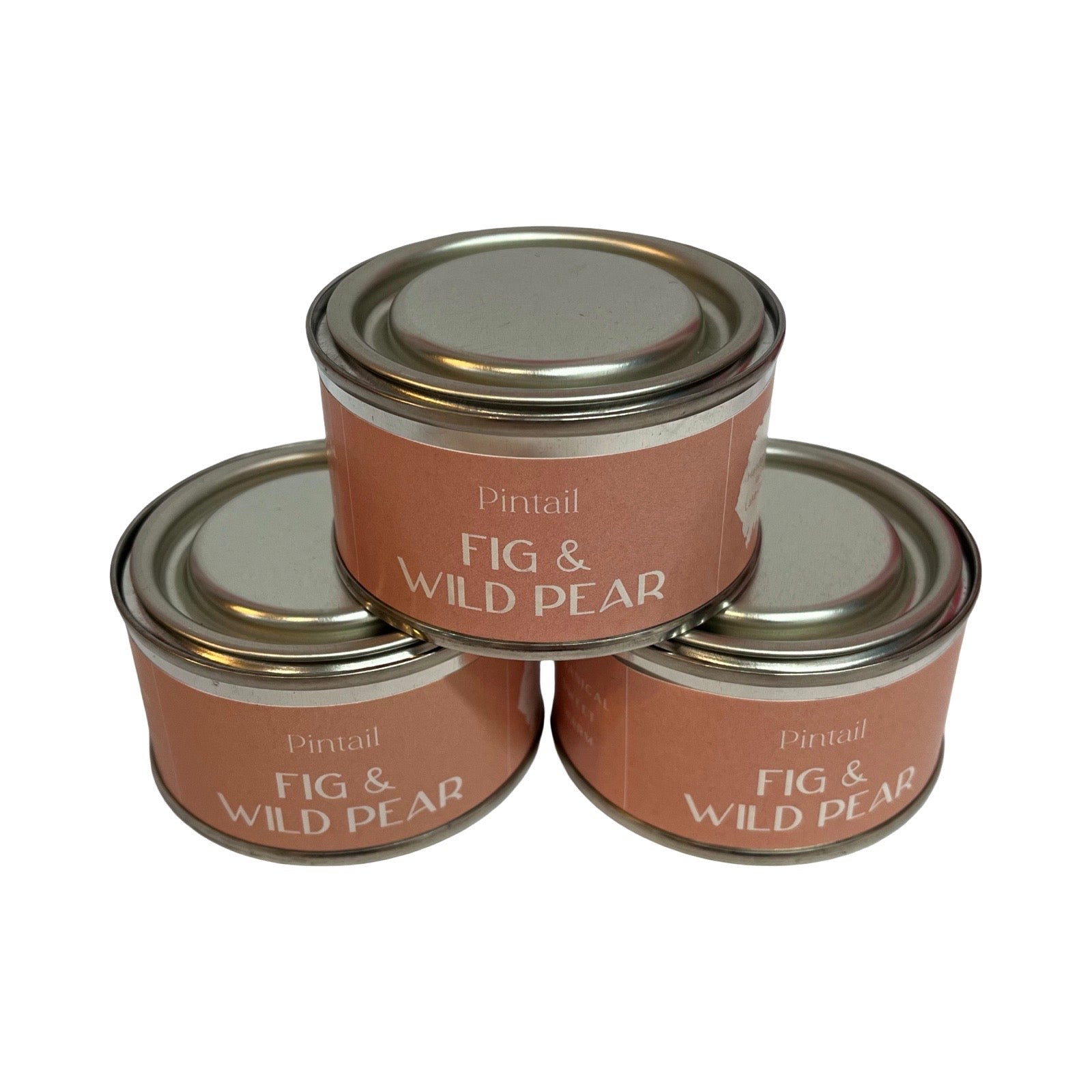 Stack of three paint pot candles