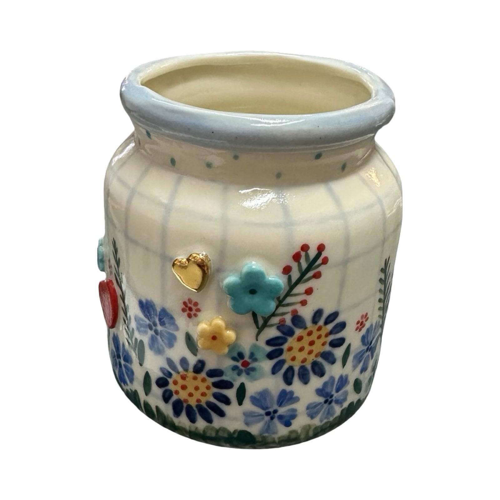 Flowers Porcelain Jar
