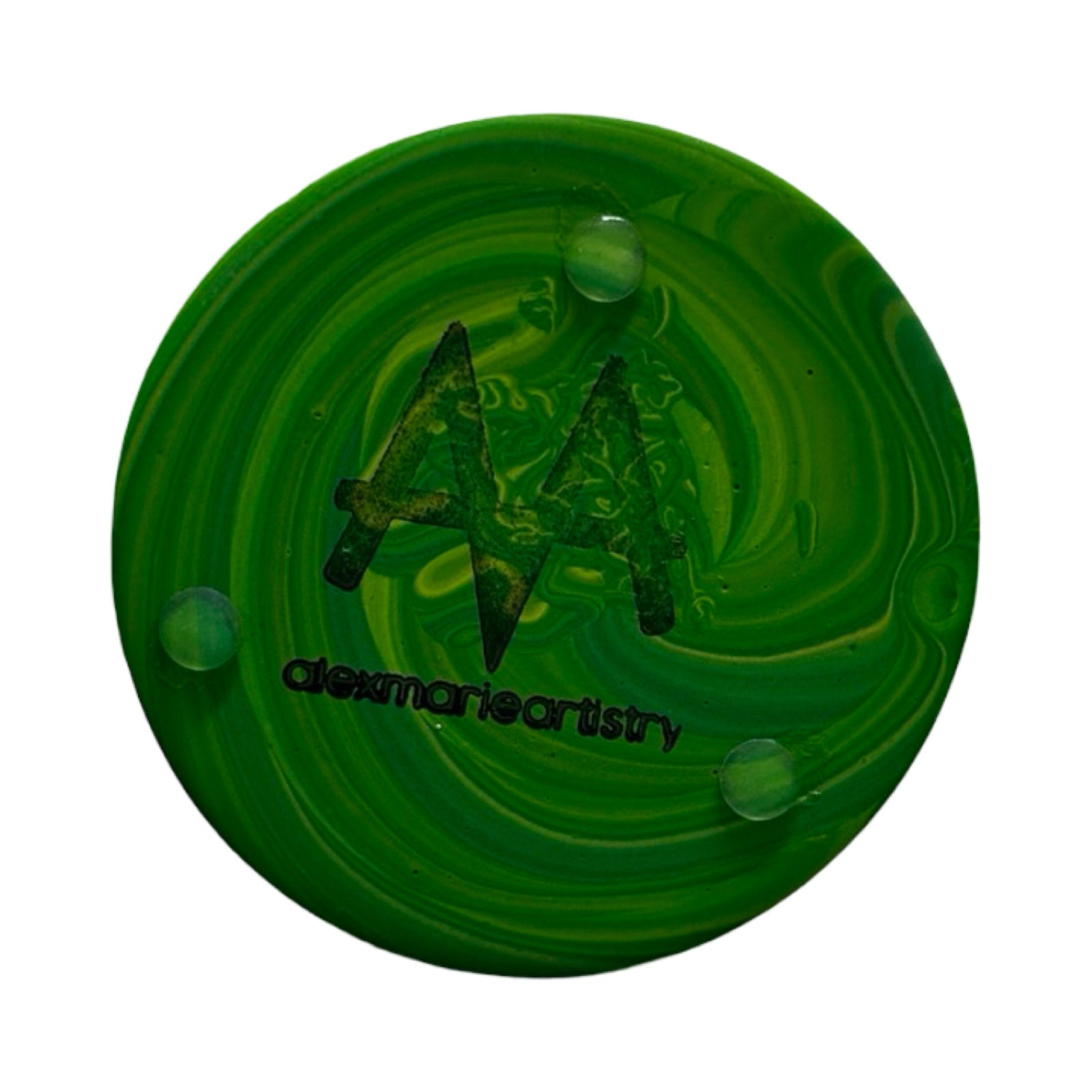 Green bottom of planter.