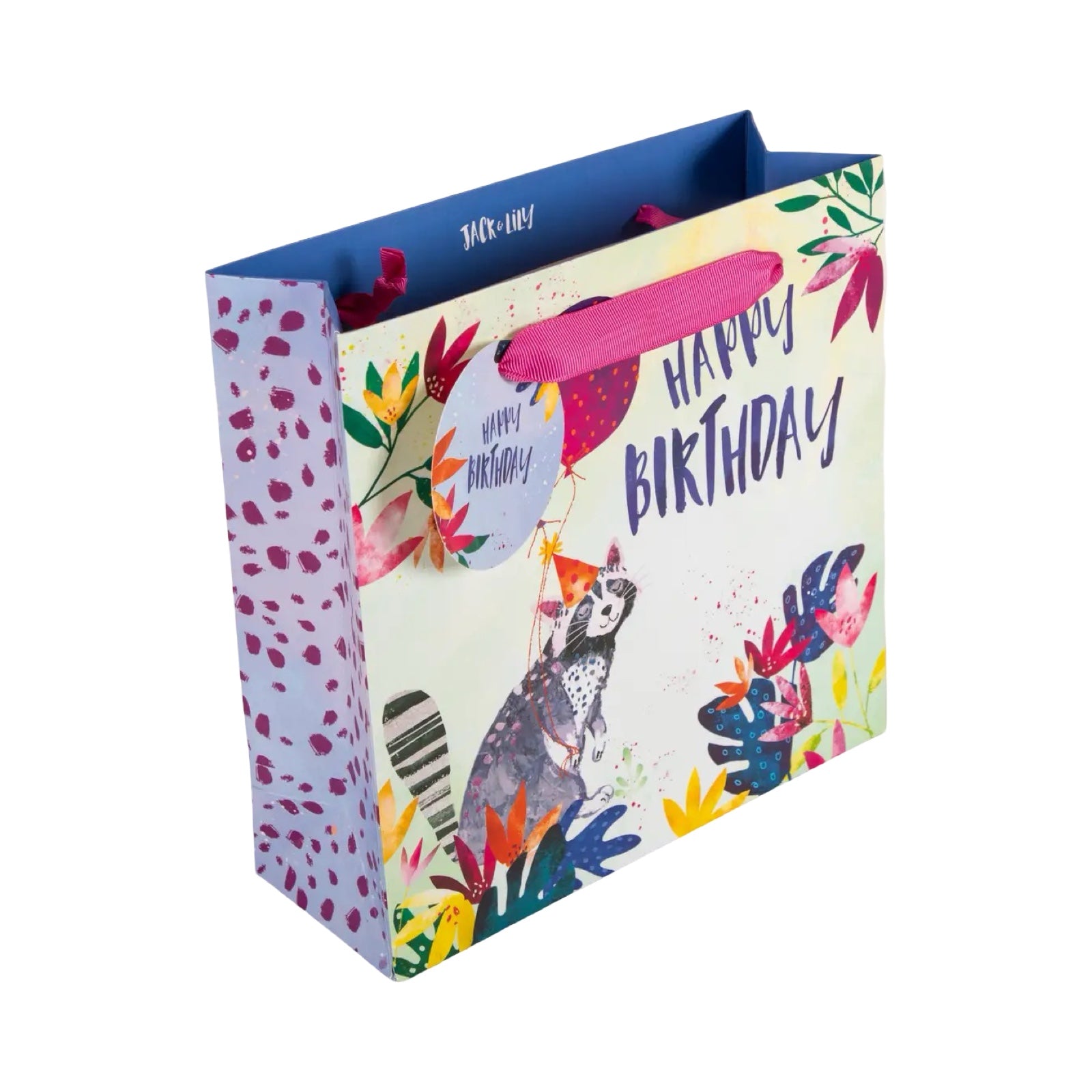 Happy Birthday Raccoon Gift Bag