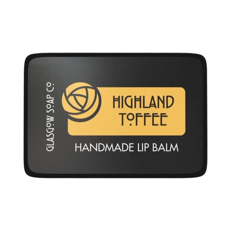 A small tin of highland toffee lip balm
