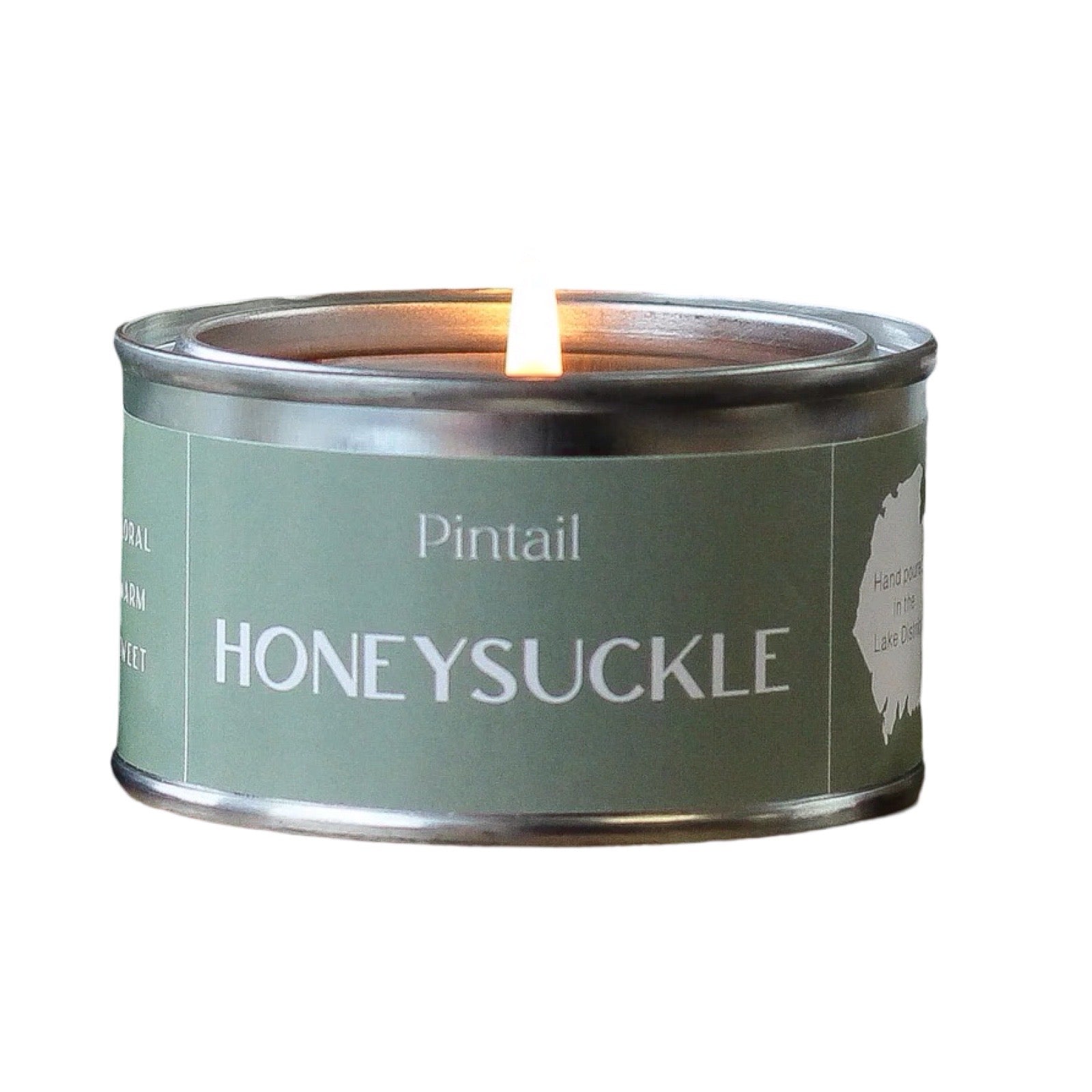 This honeysuckle-scented candle's soft, natural scent creates a calming atmosphere with its hints of honeysuckle, calla, ylang ylang and musk.