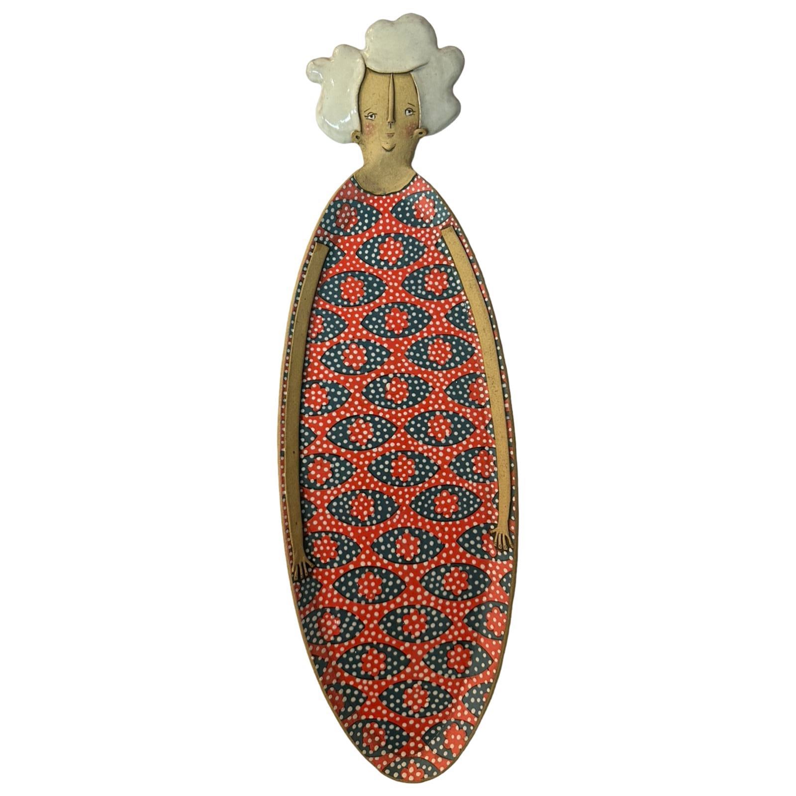 Lady Ceramic Platter