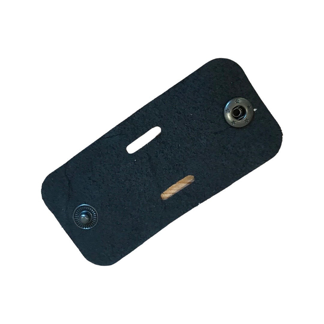 Leather cable organiser open.