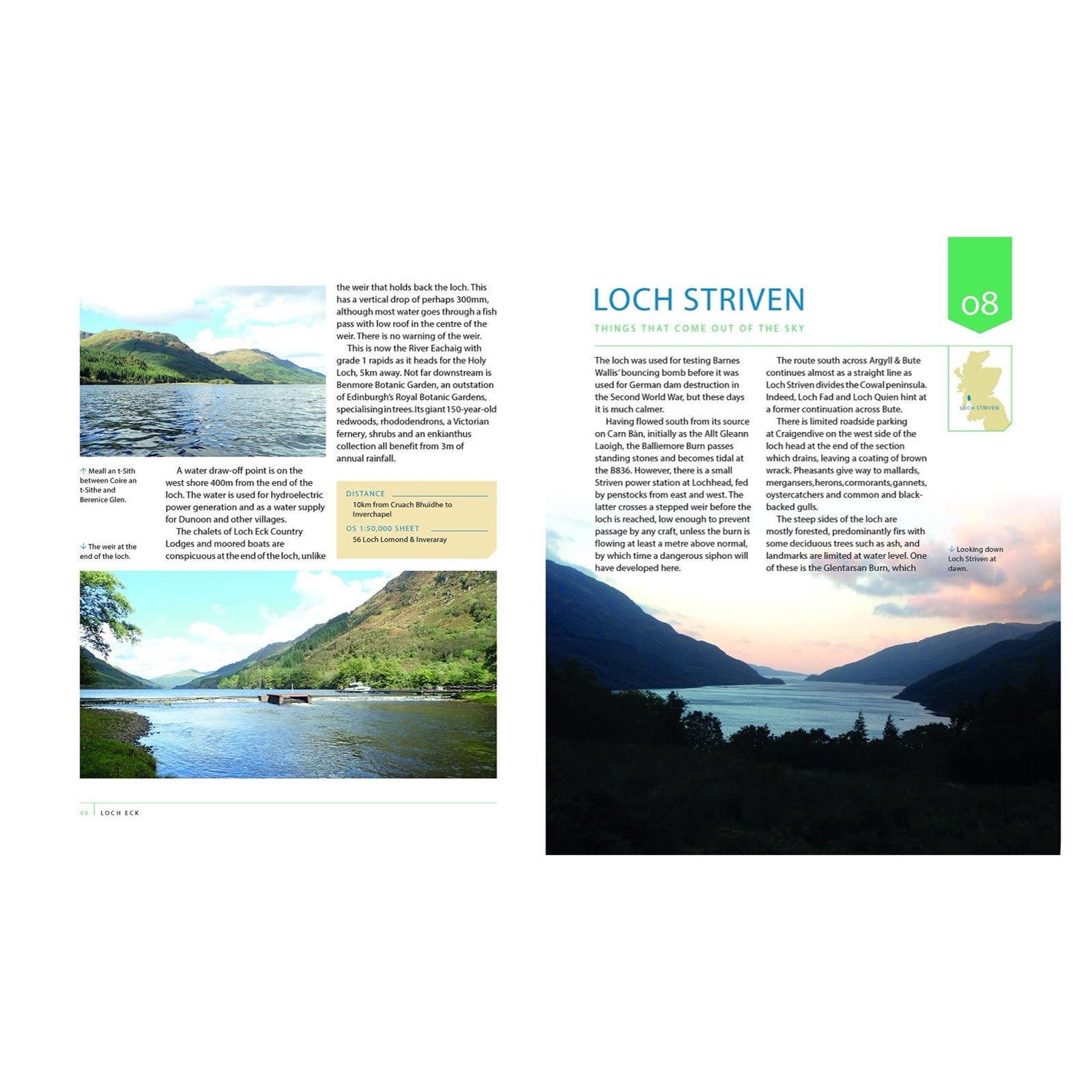 Inside of Lochs of Scotland book.