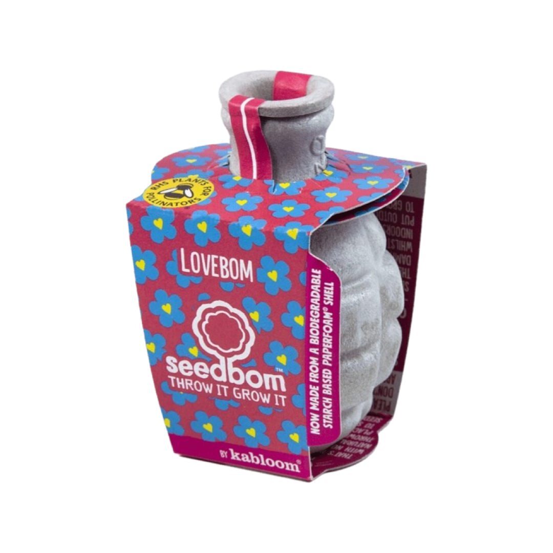 Lovebom, filled with gorgeous forget-me-not seeds.