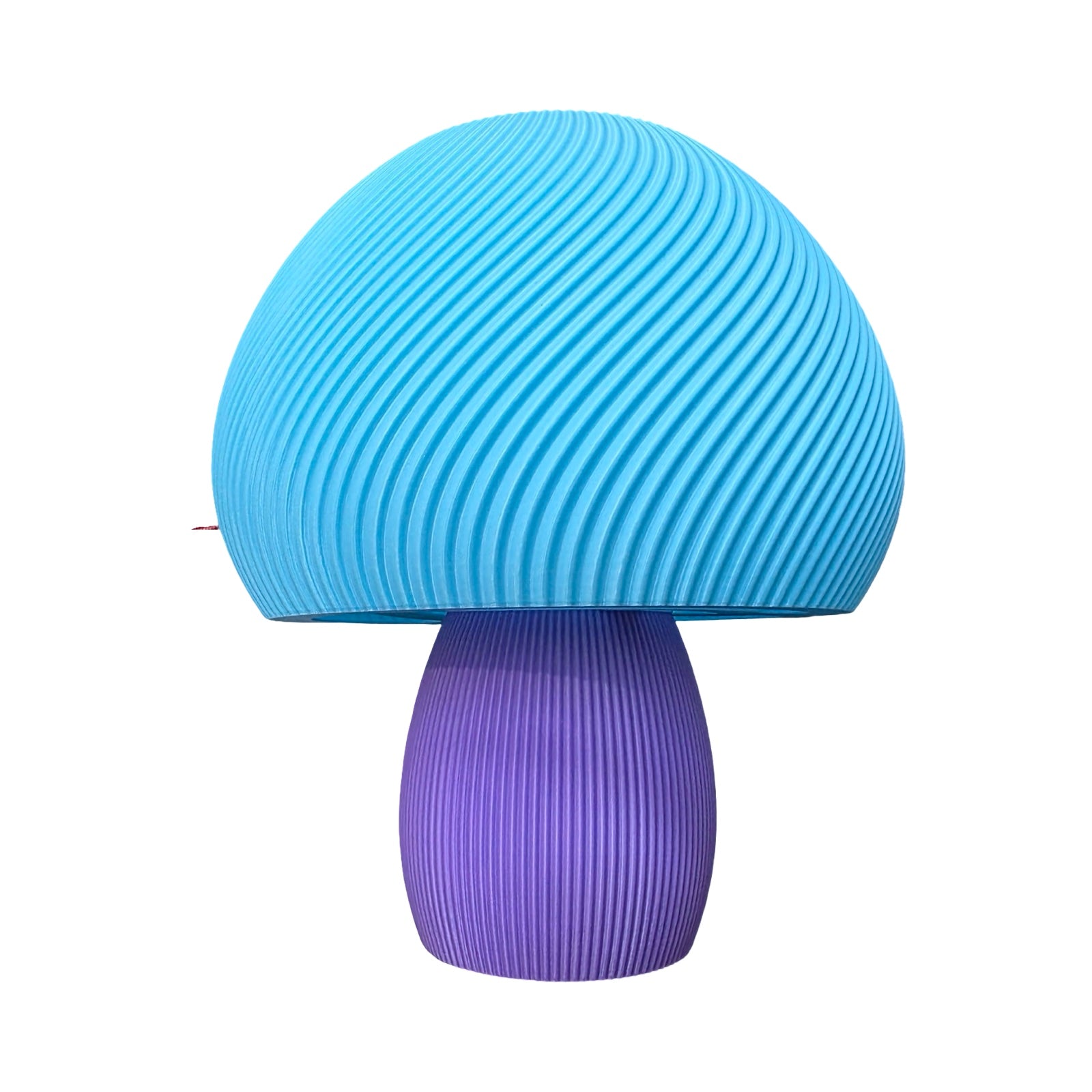 Mushroom Lamp Turquoise and Purple