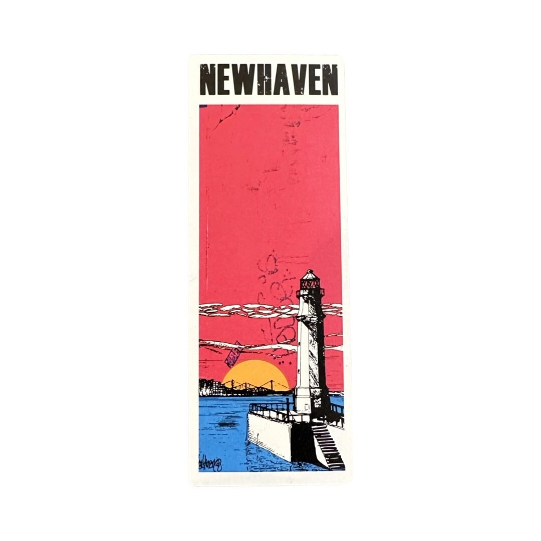 Bookmark featuring an illustration of the lighthouse at Newhaven in Edinburgh