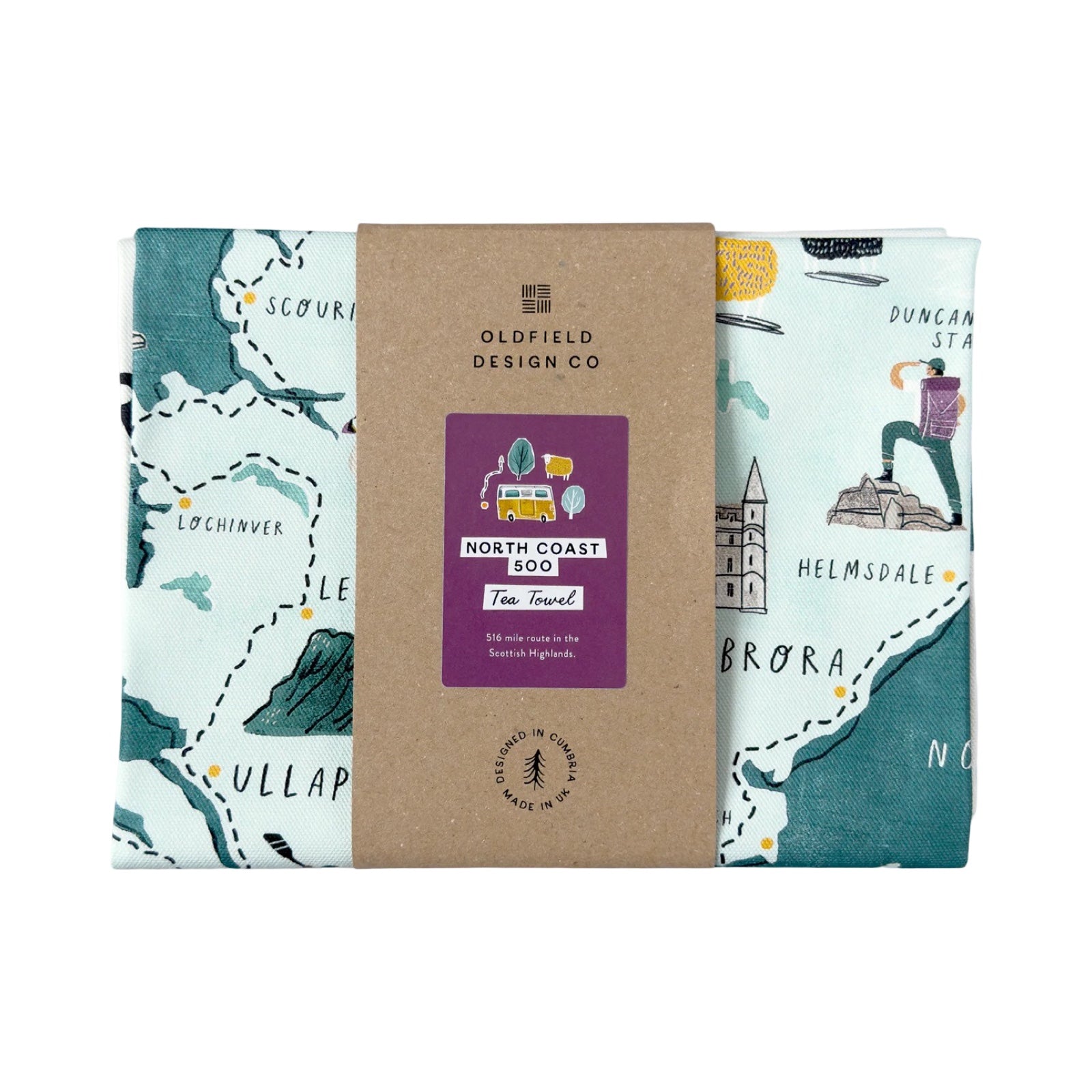 North Coast 500 Tea Towel