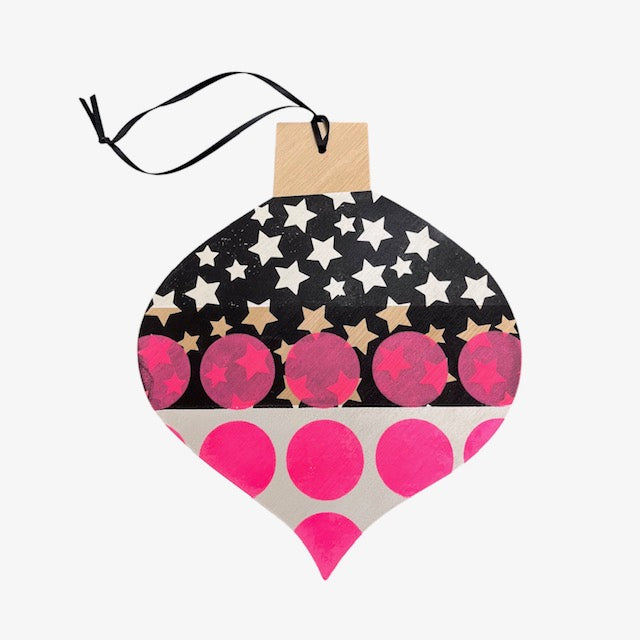 Round Giant Wooden Bauble