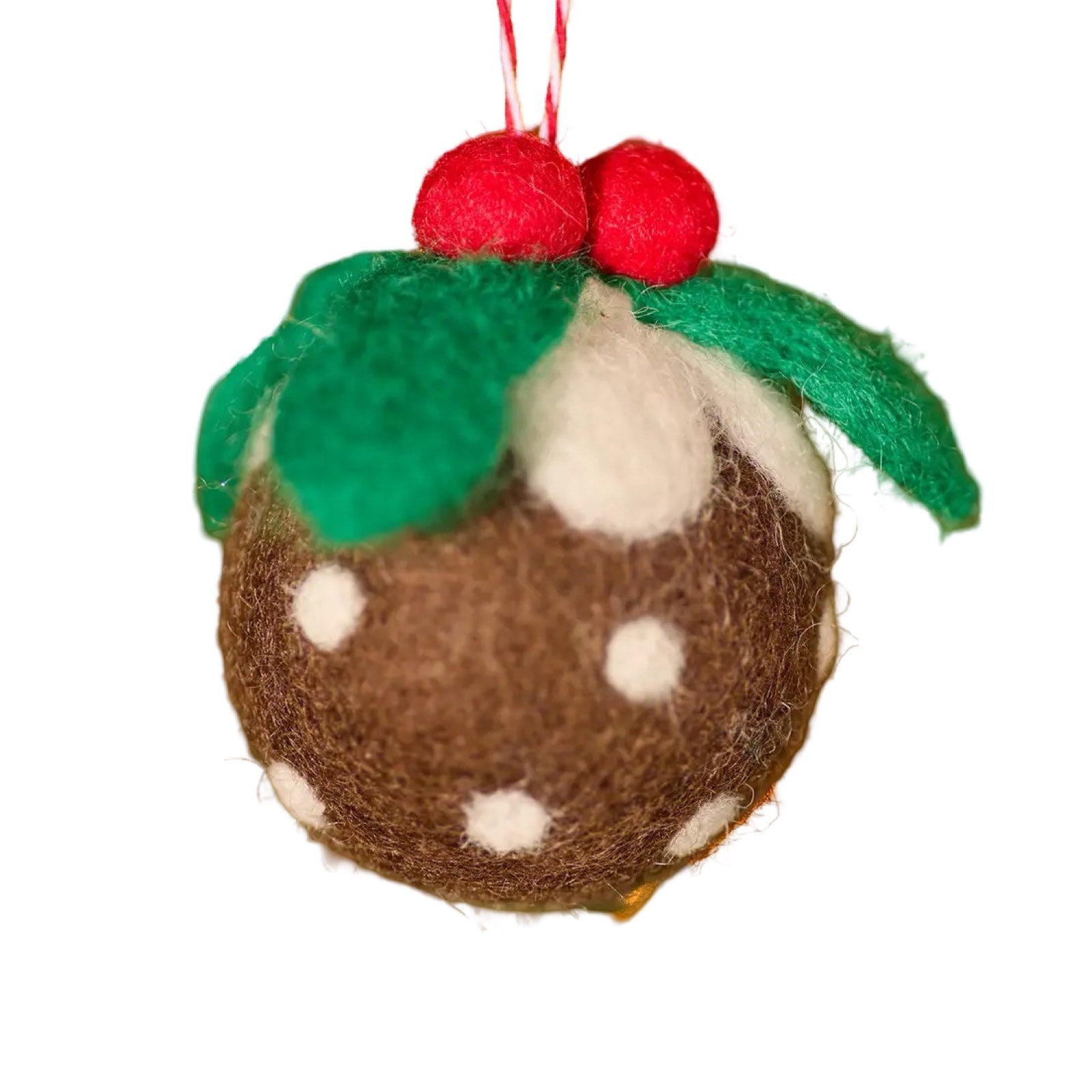 Christmas Pudding Felt Bauble