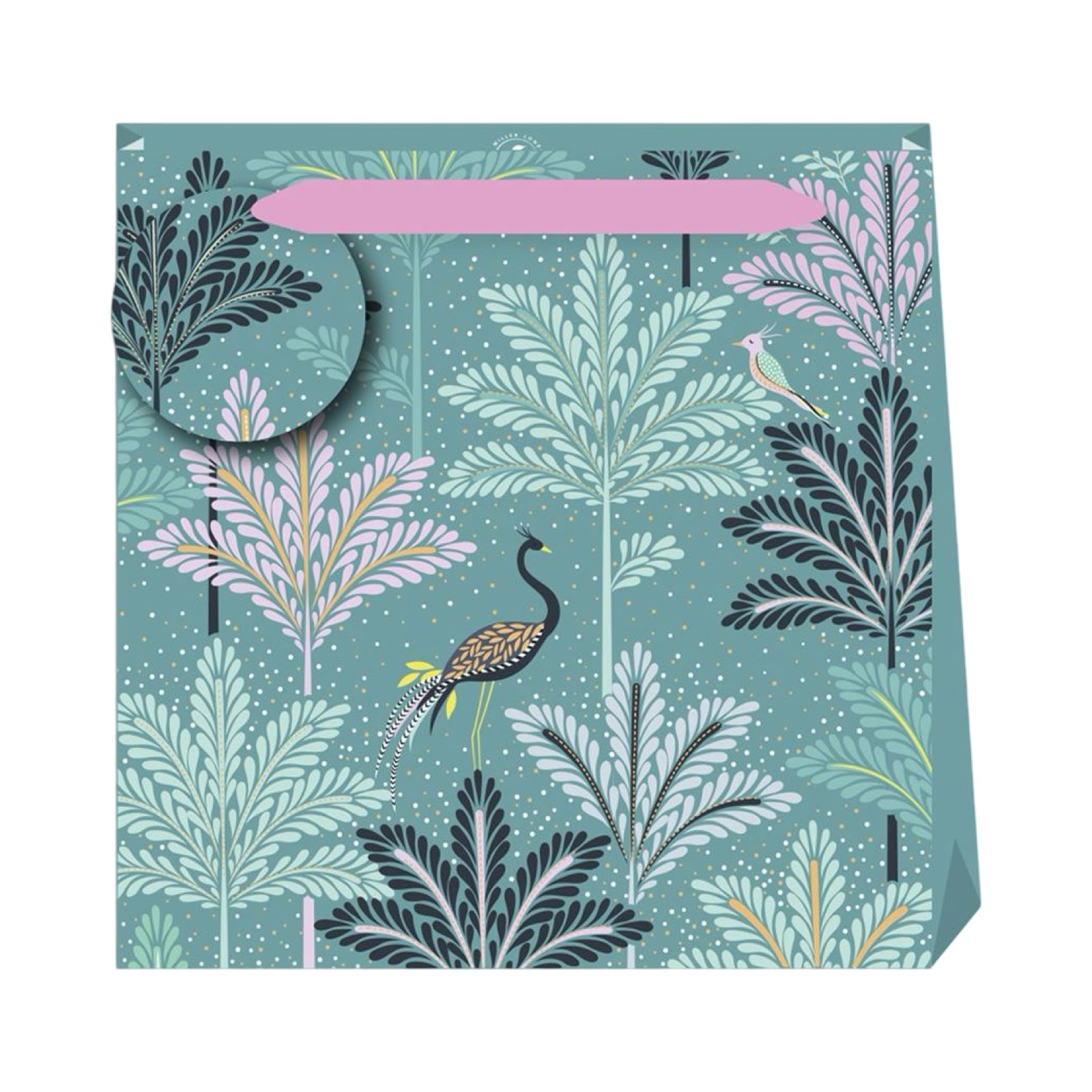 Peacock Filligree Gift Bag Medium