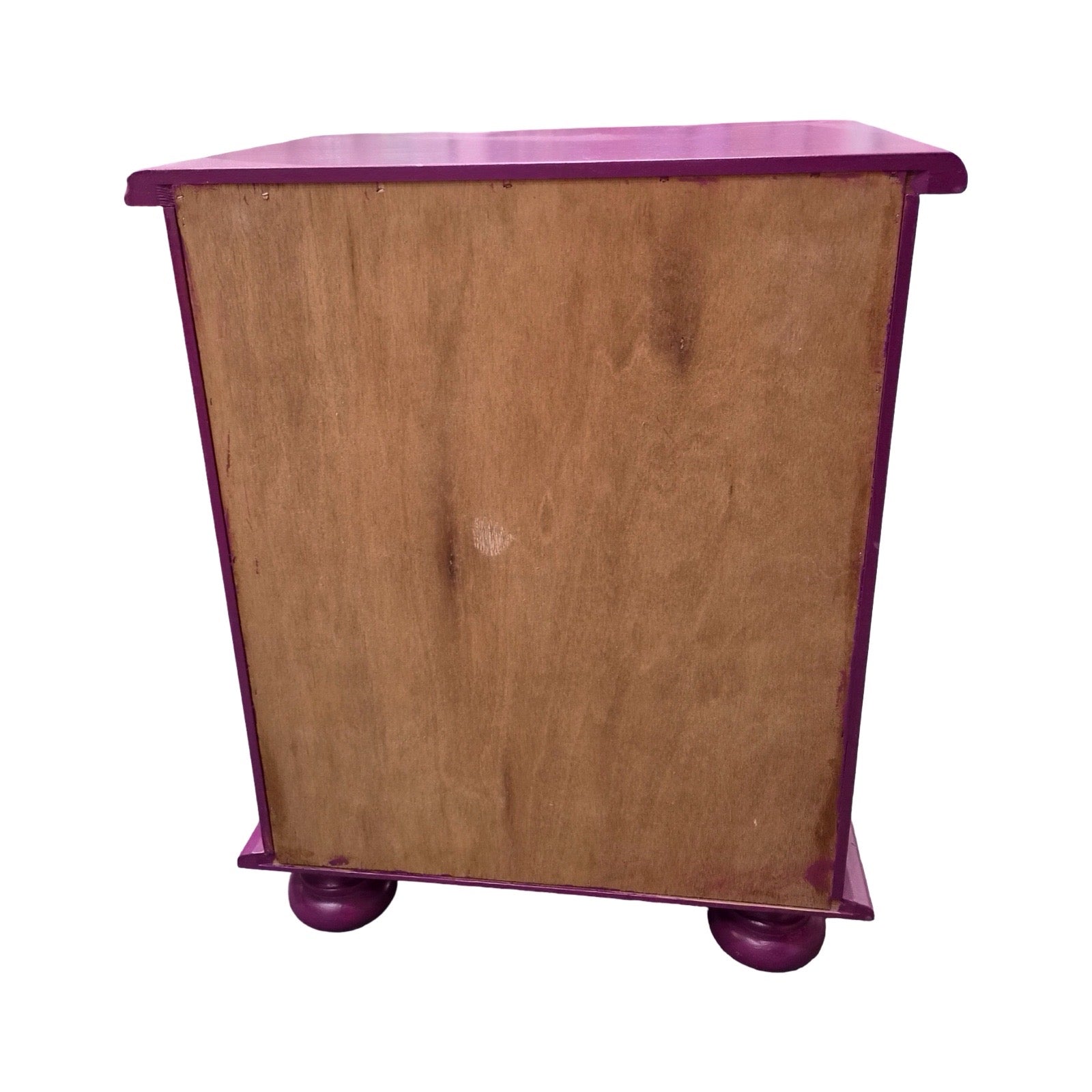 Back of pine drawers.