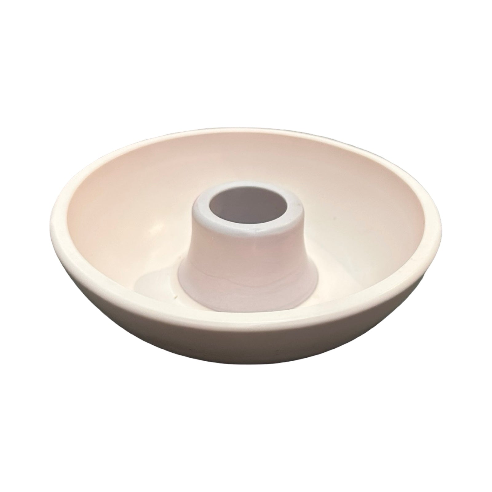 Pink and lilac candle holder.