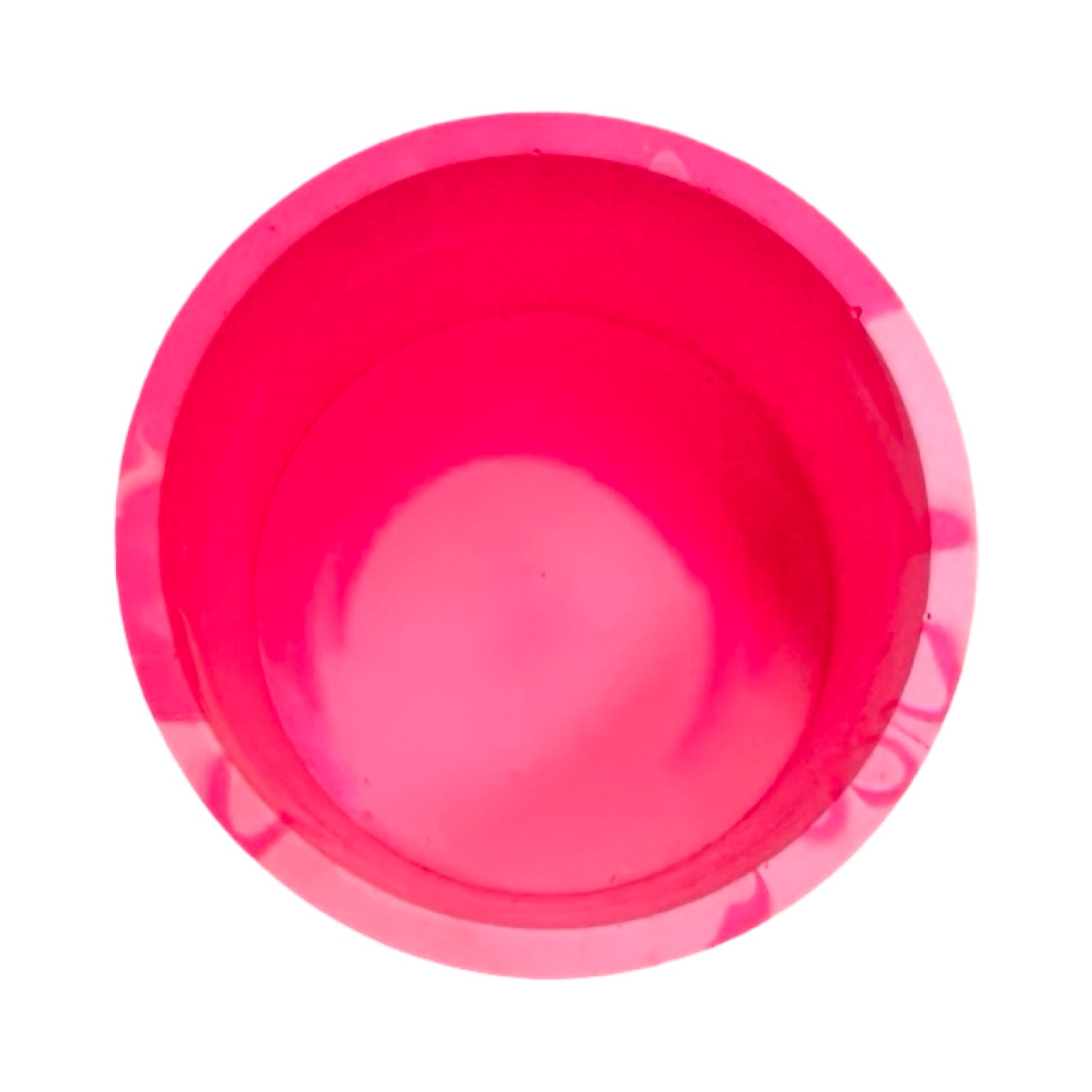 Top of fusion planter in pink.