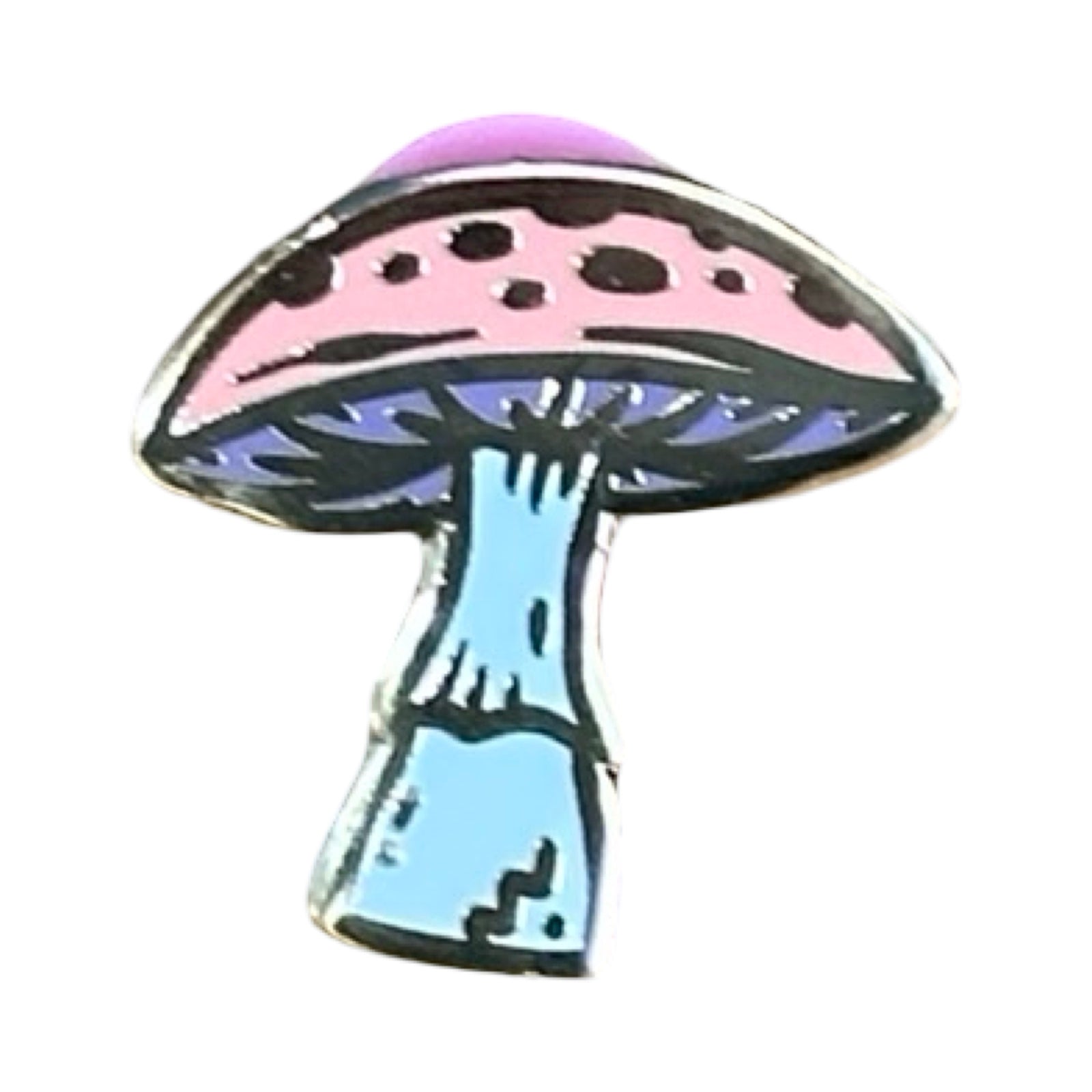 Pink Mushroom Enamel Pin