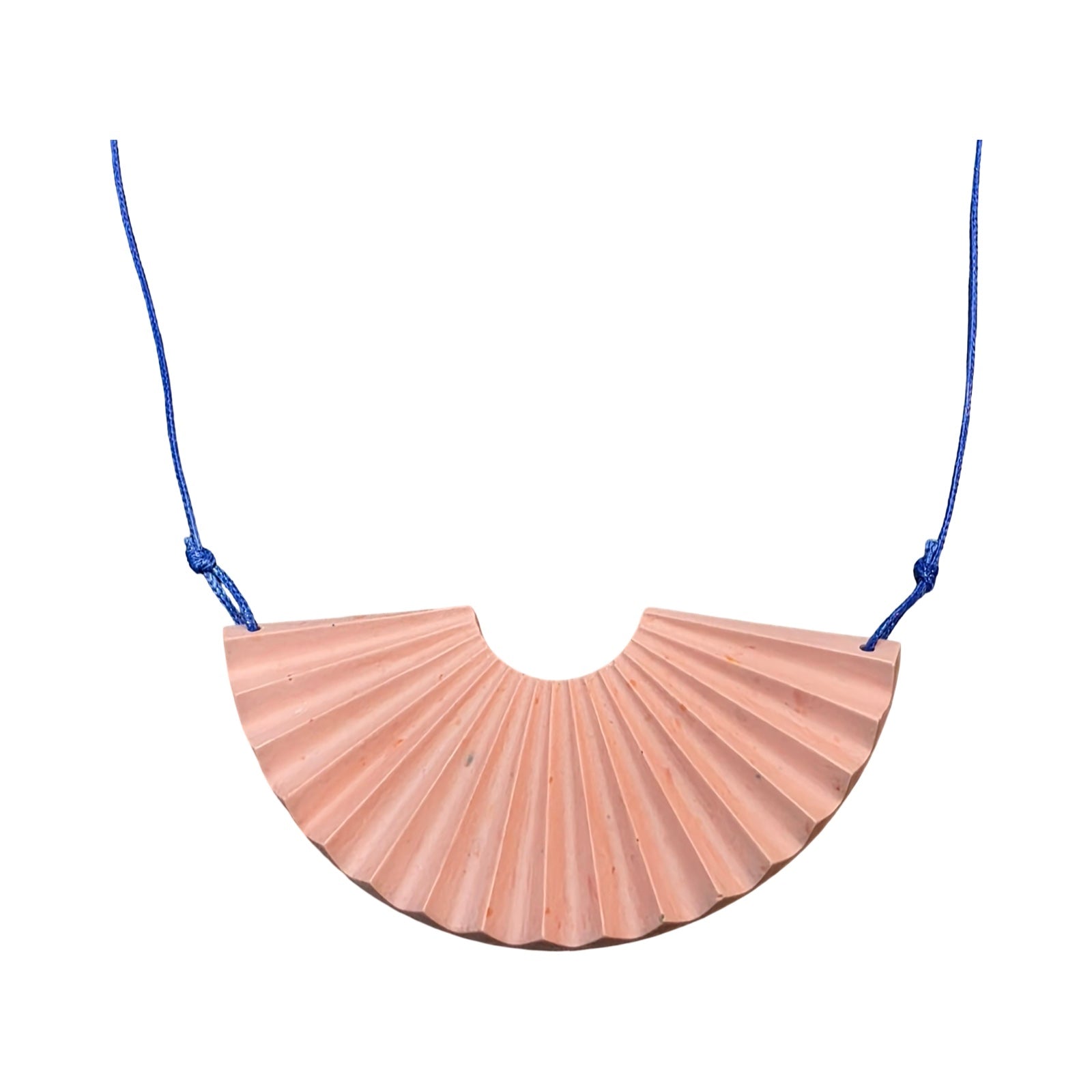Pink sunshine-shaped necklace.