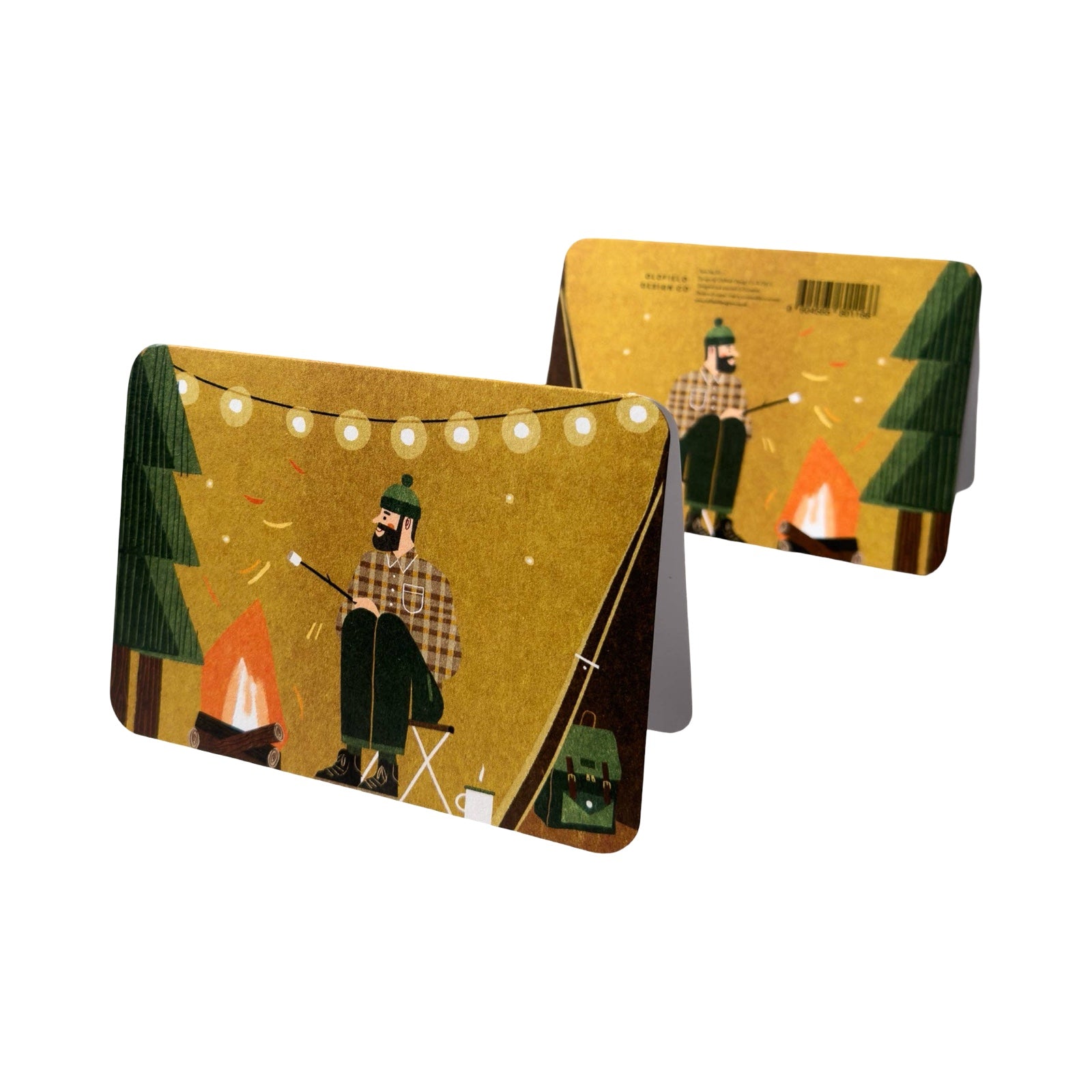 Man and His Tent Card