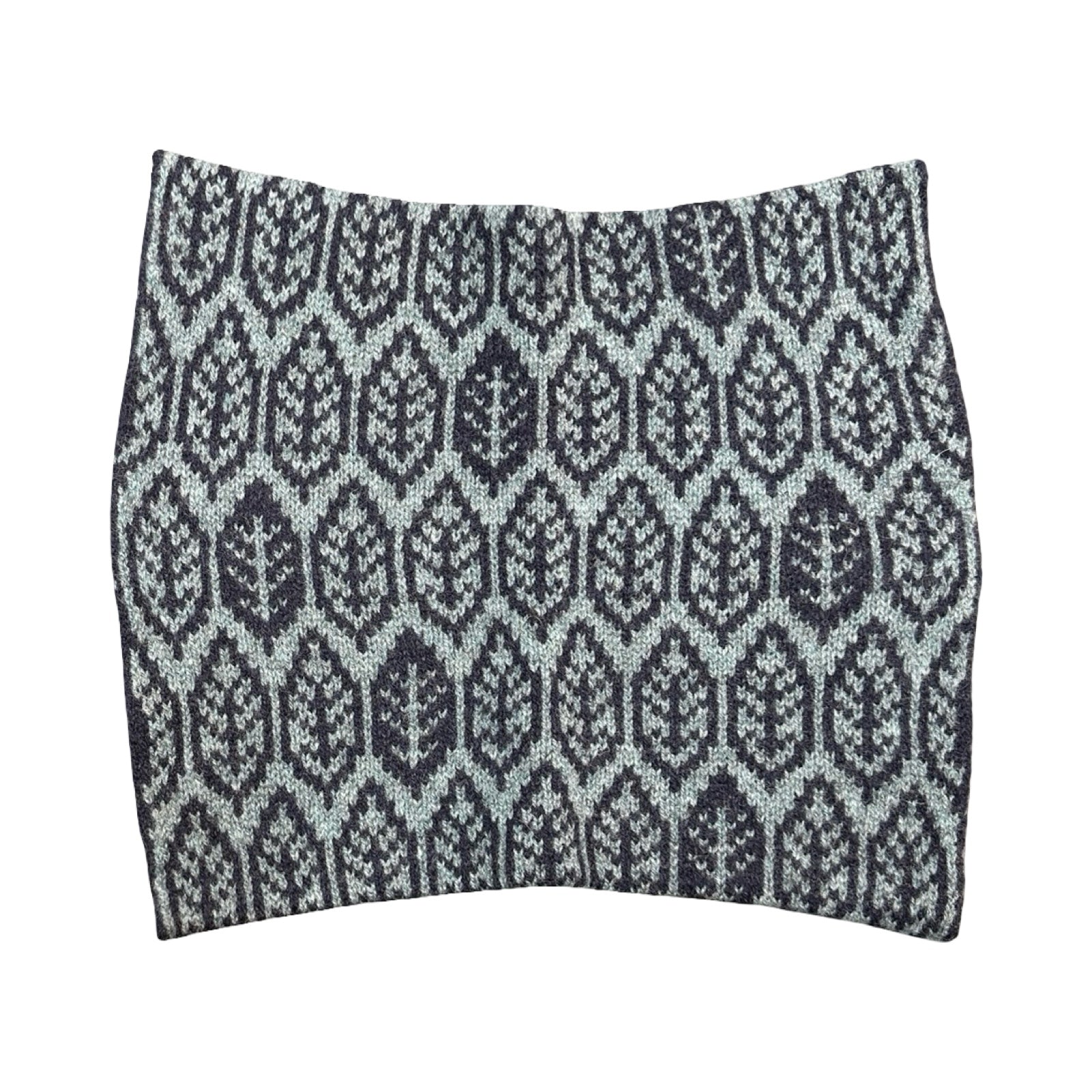Blue Foglie Lambswool Snood