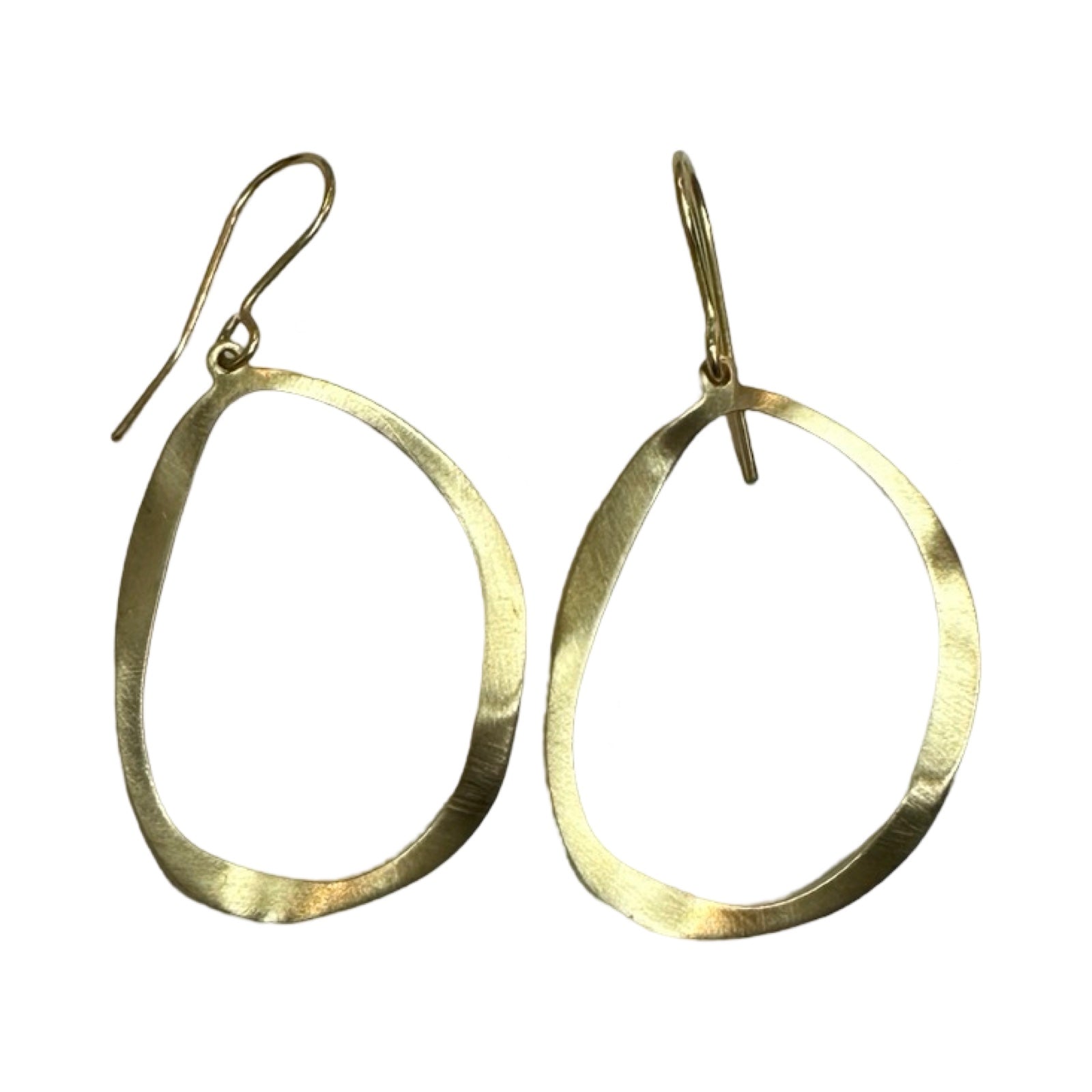 Cora Brass Hoop Earrings
