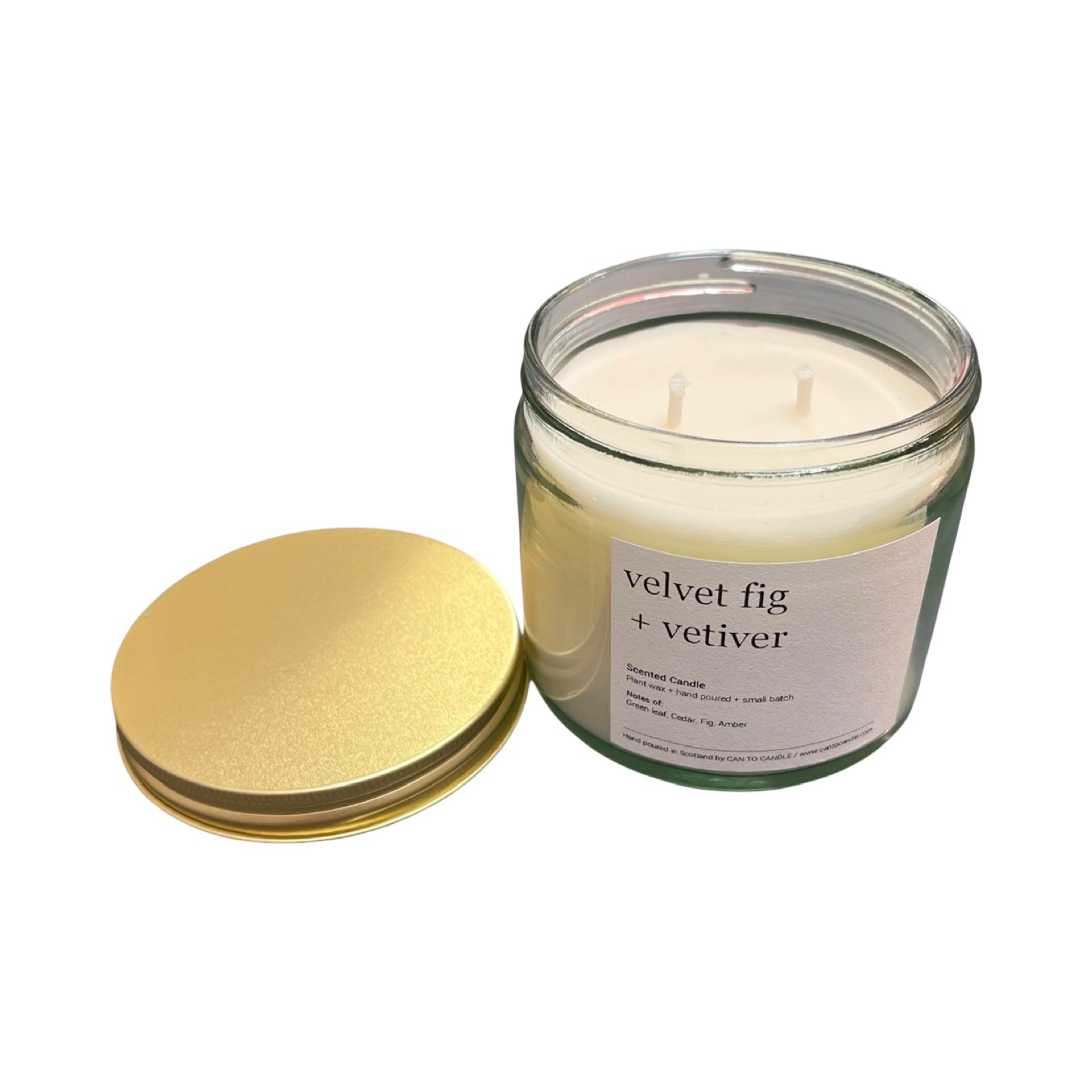 Velvet Fig and Vetiver Glass Jar Candle
