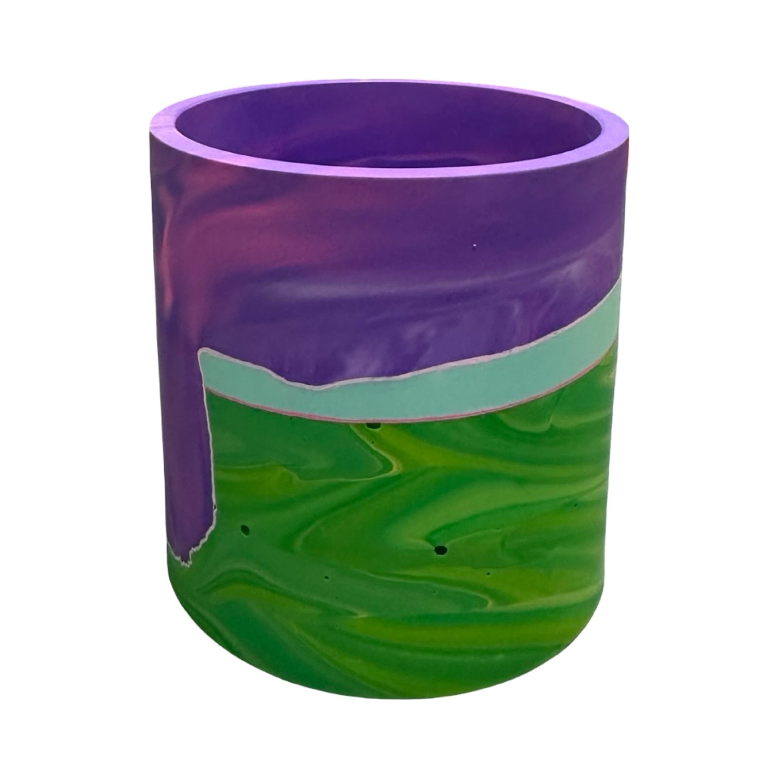 Green and Purple Small Fusion Planter