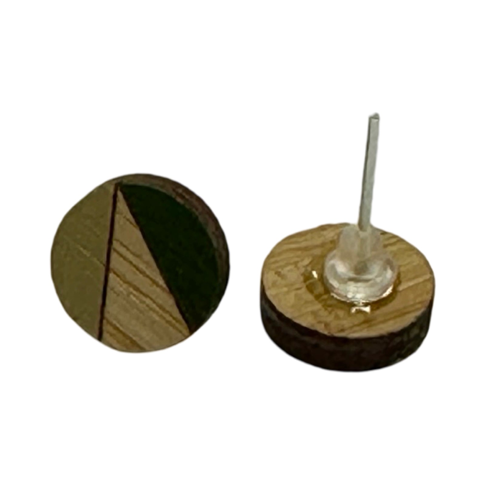 Meadow Circle Bamboo Stud Earrings