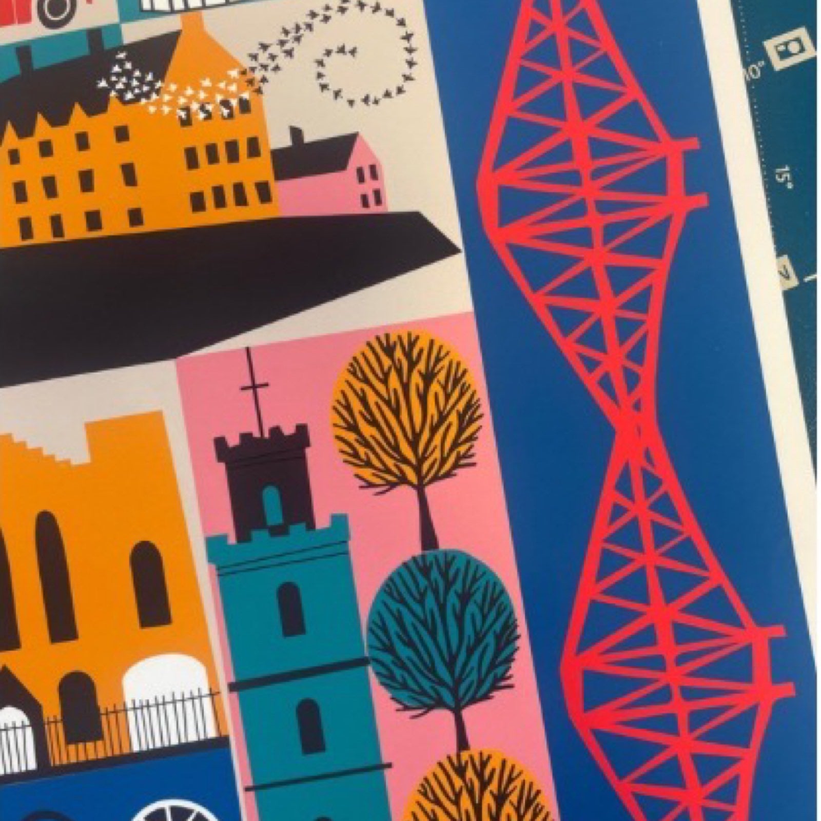 Edinburgh Landmarks Print
