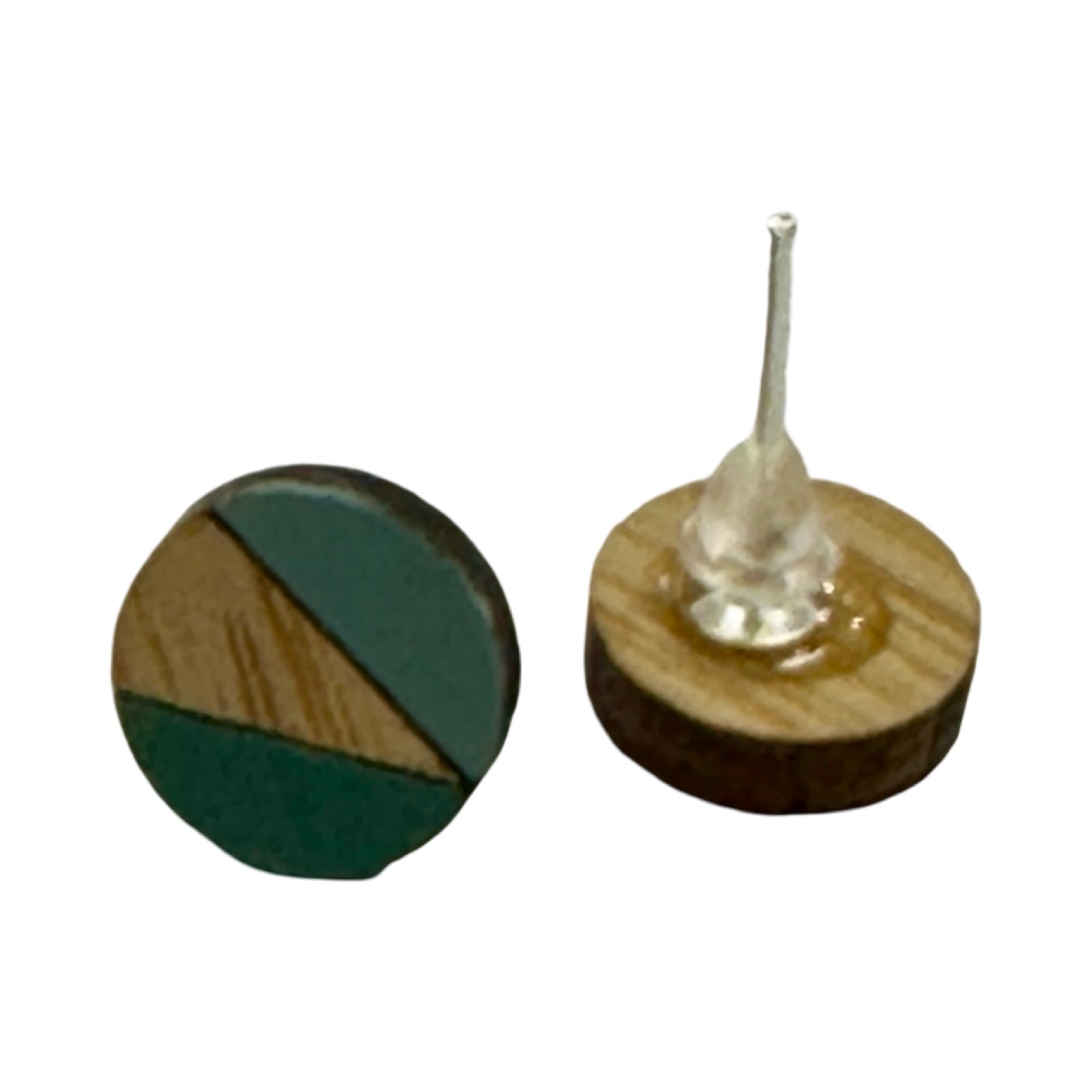 Sea Breeze Circle Bamboo Stud Earrings