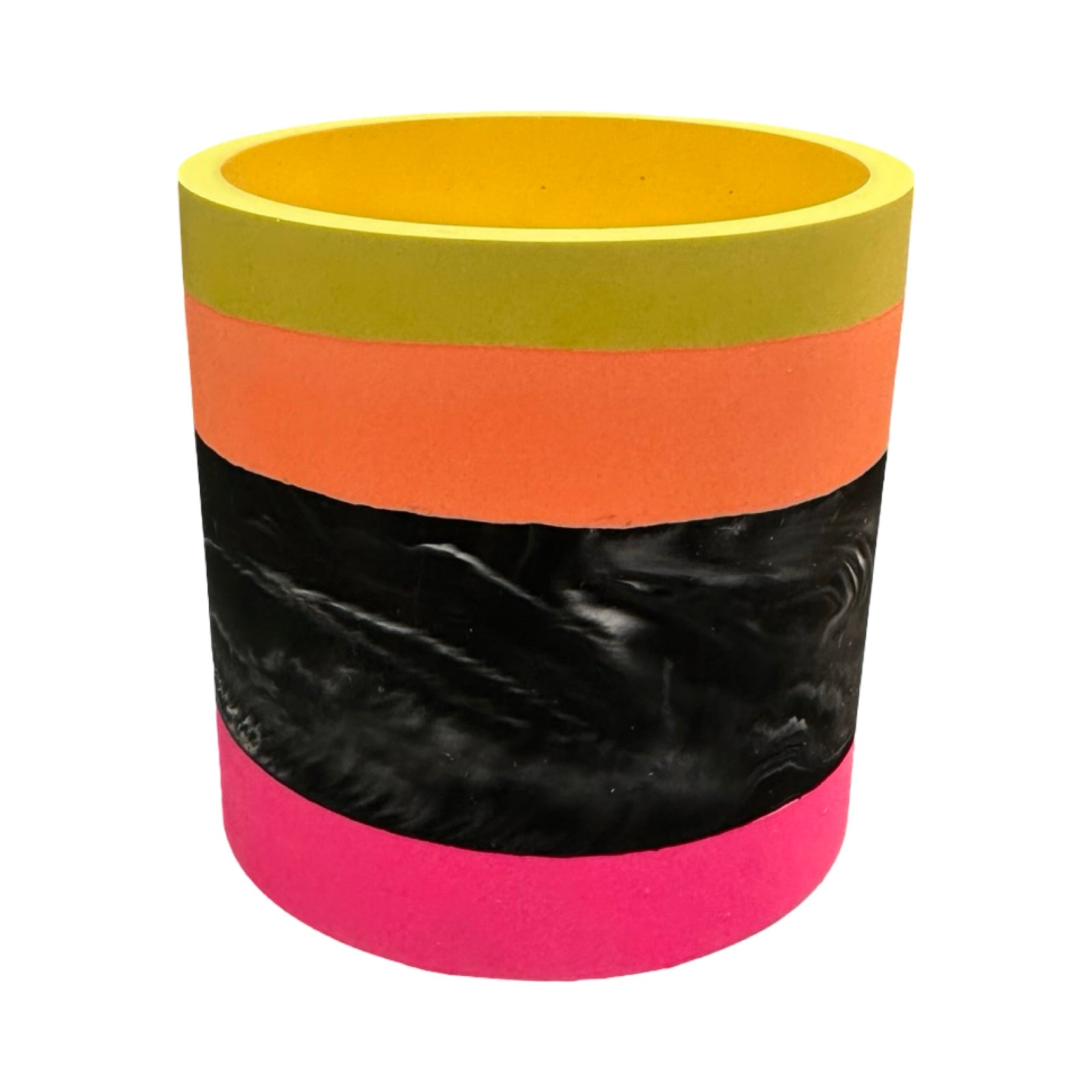 Black Tropical Small Fusion Planter