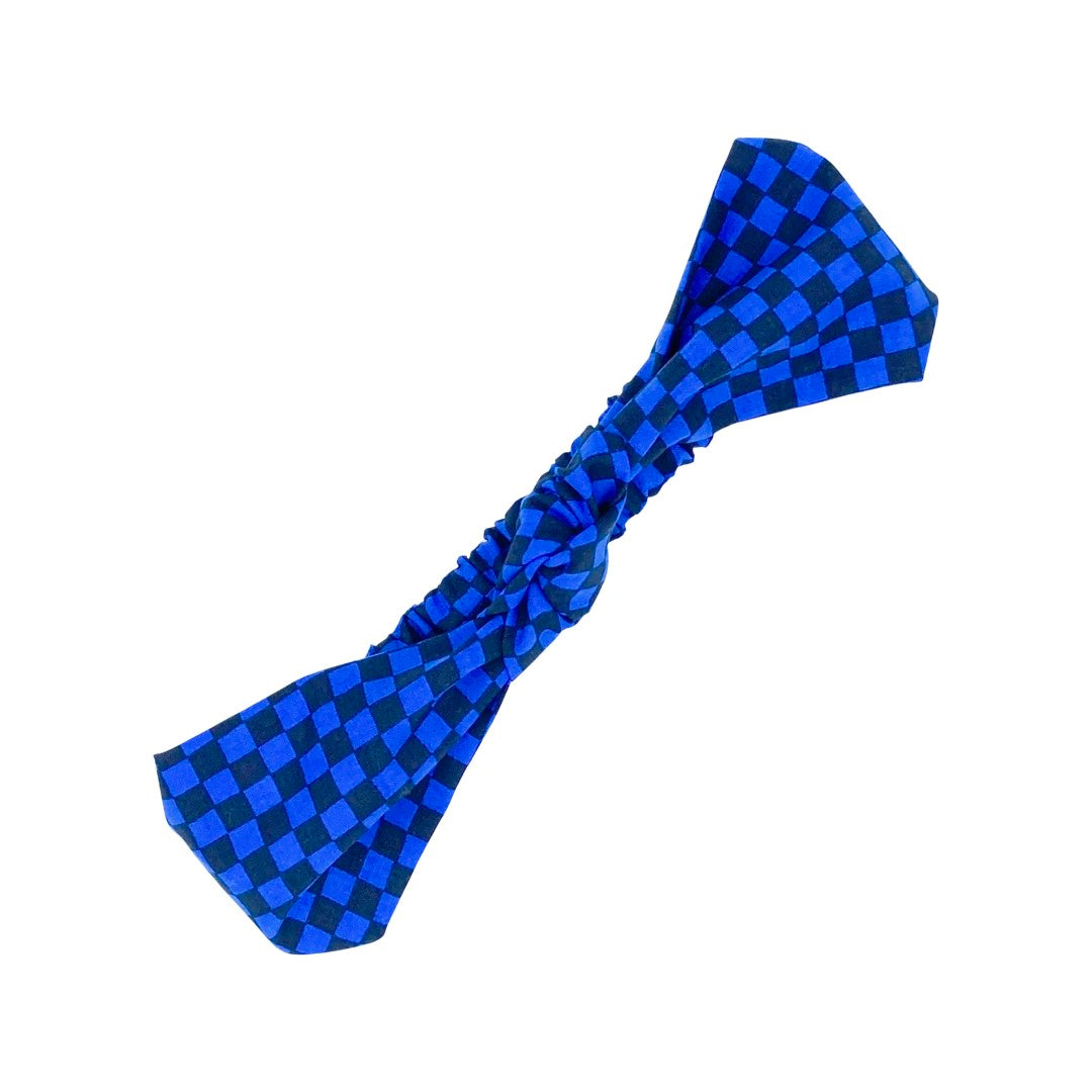 Checked Knotted Headband