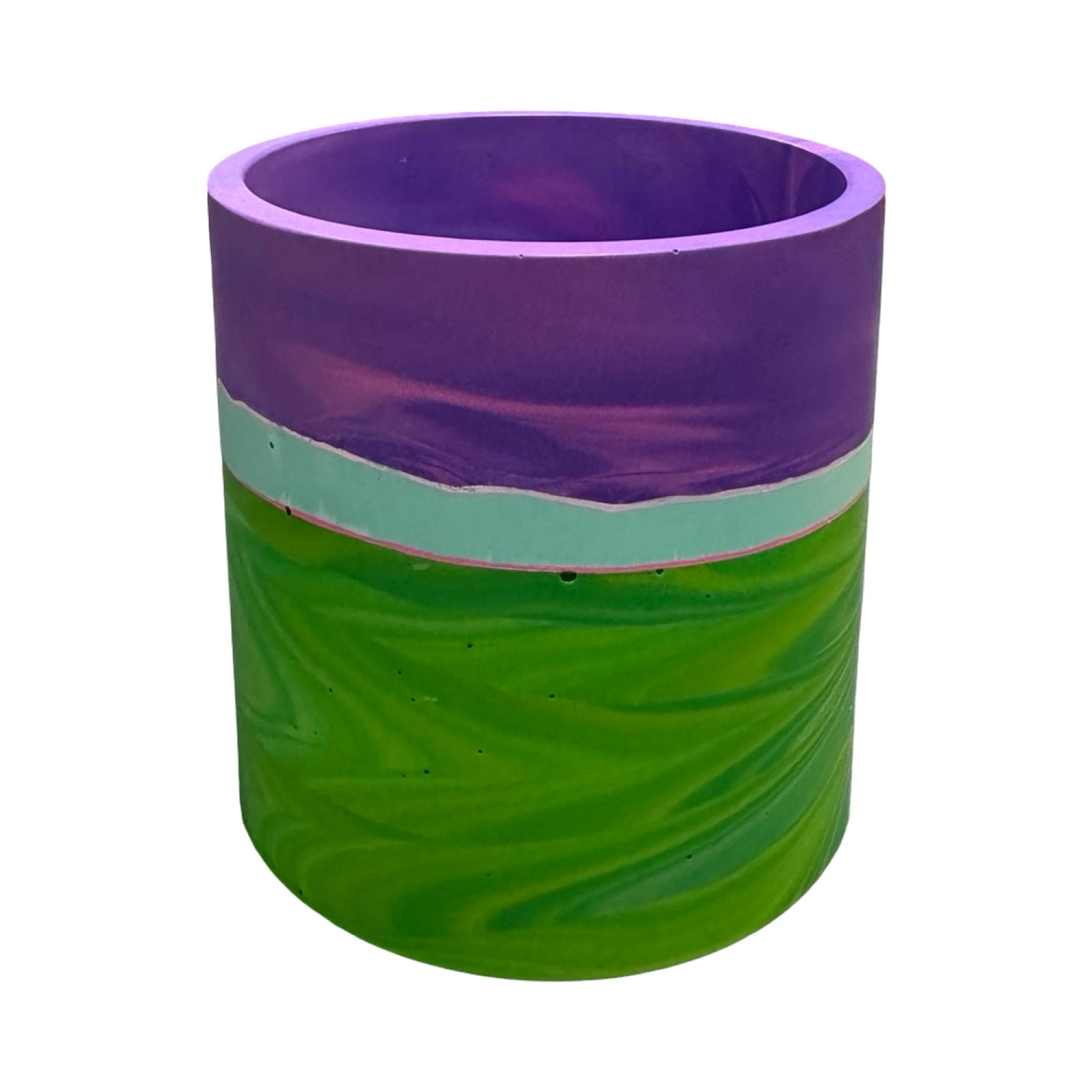 Green and Purple Small Fusion Planter