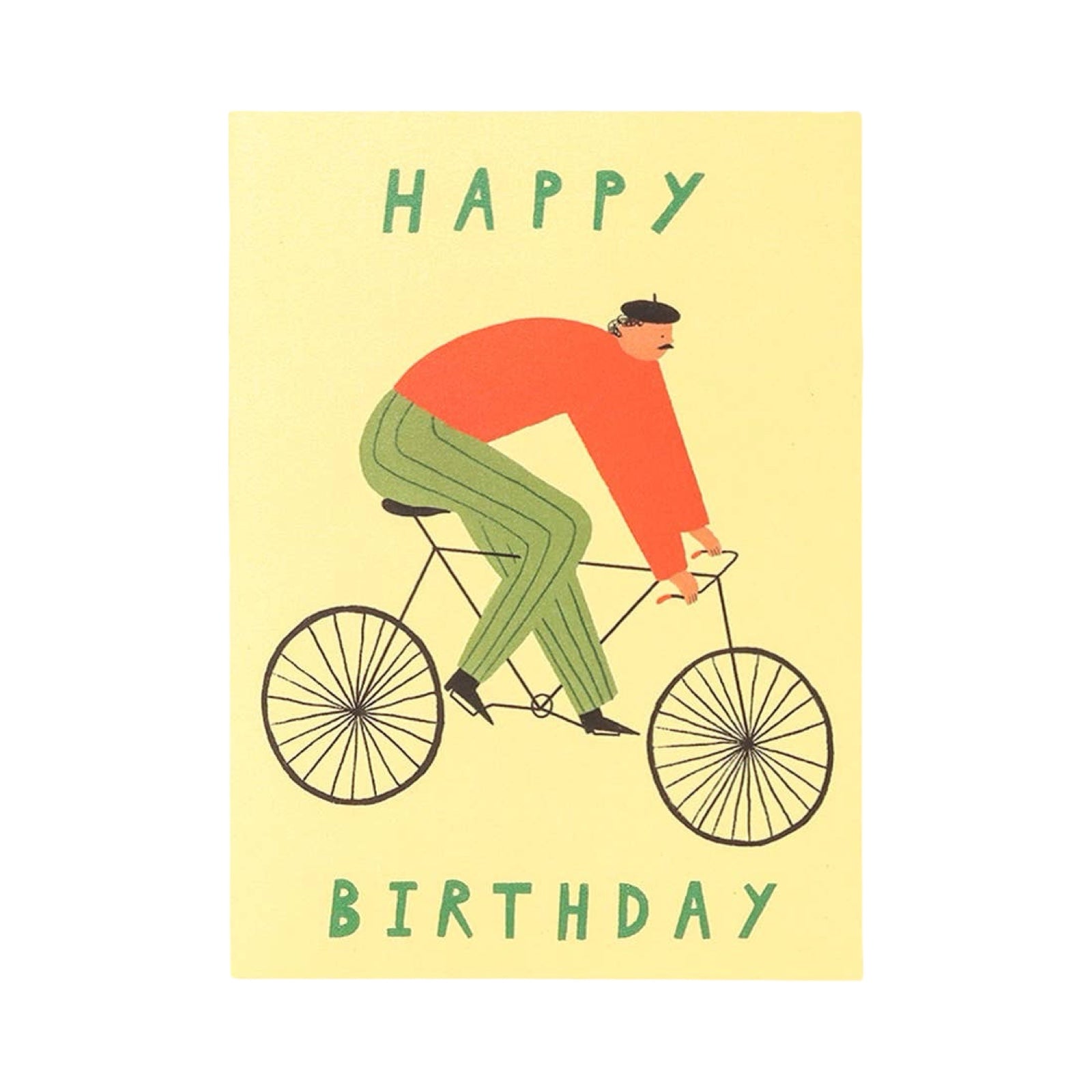Cyclist Happy Birthday Card