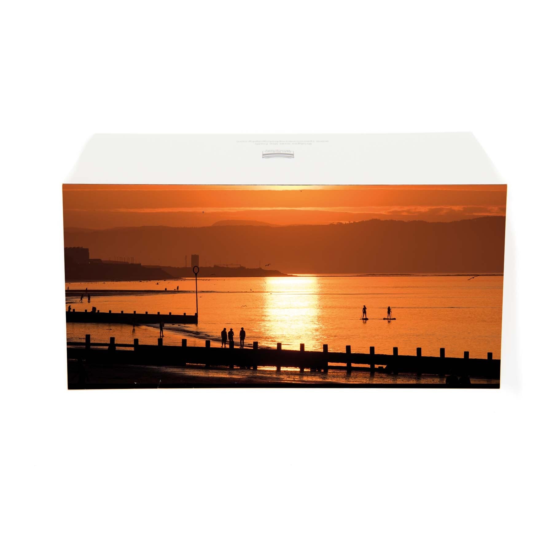 An image of sunset at Portobello Beach Edinburgh.