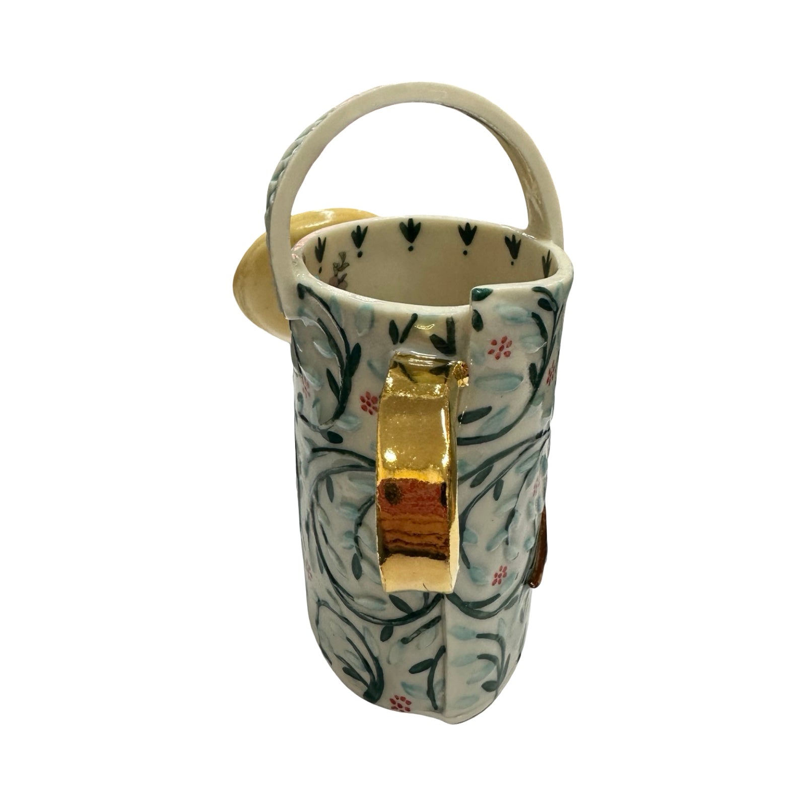 Robin Watering Can Porcelain Vase