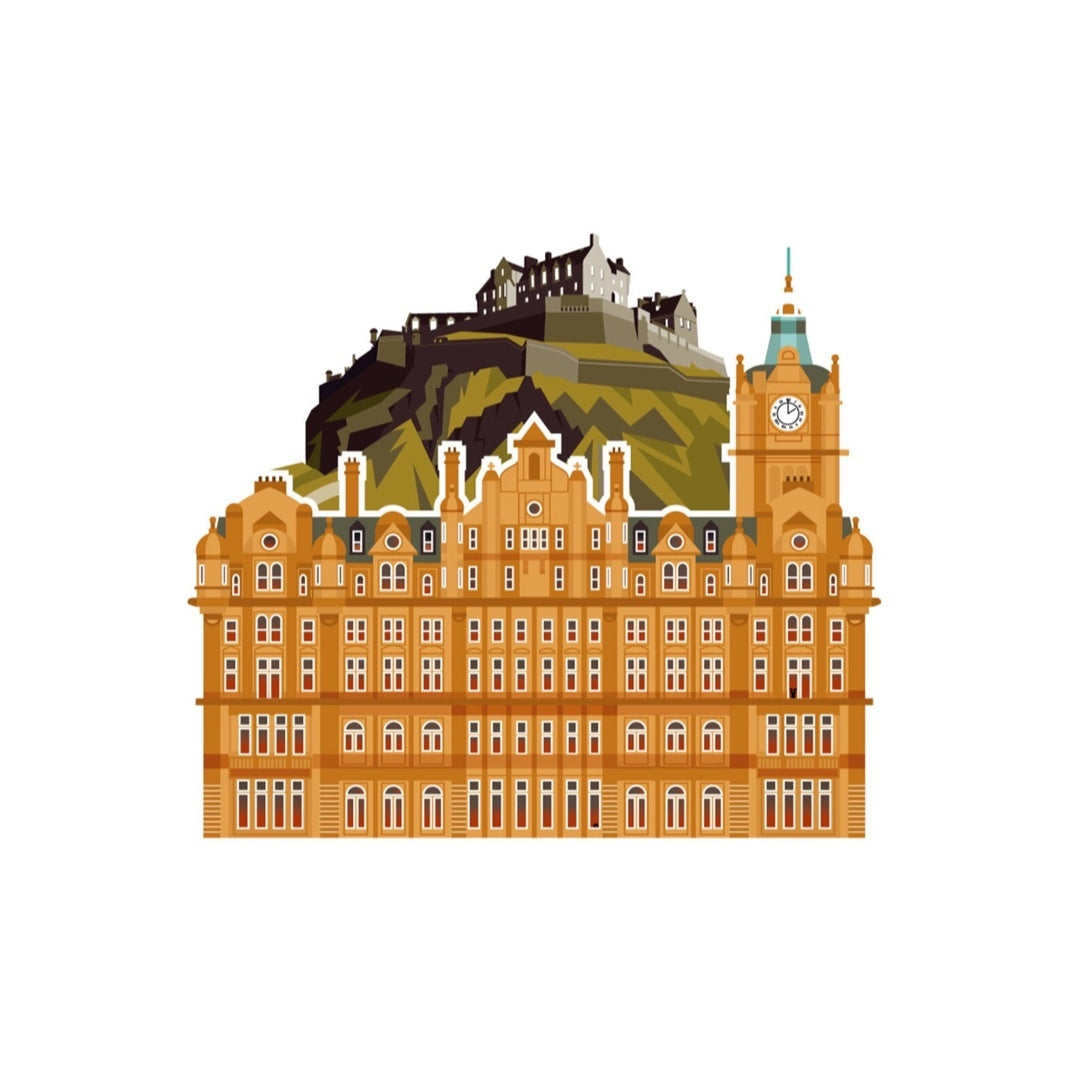 Balmoral Hotel and Castle, Edinburgh Card / Postcard