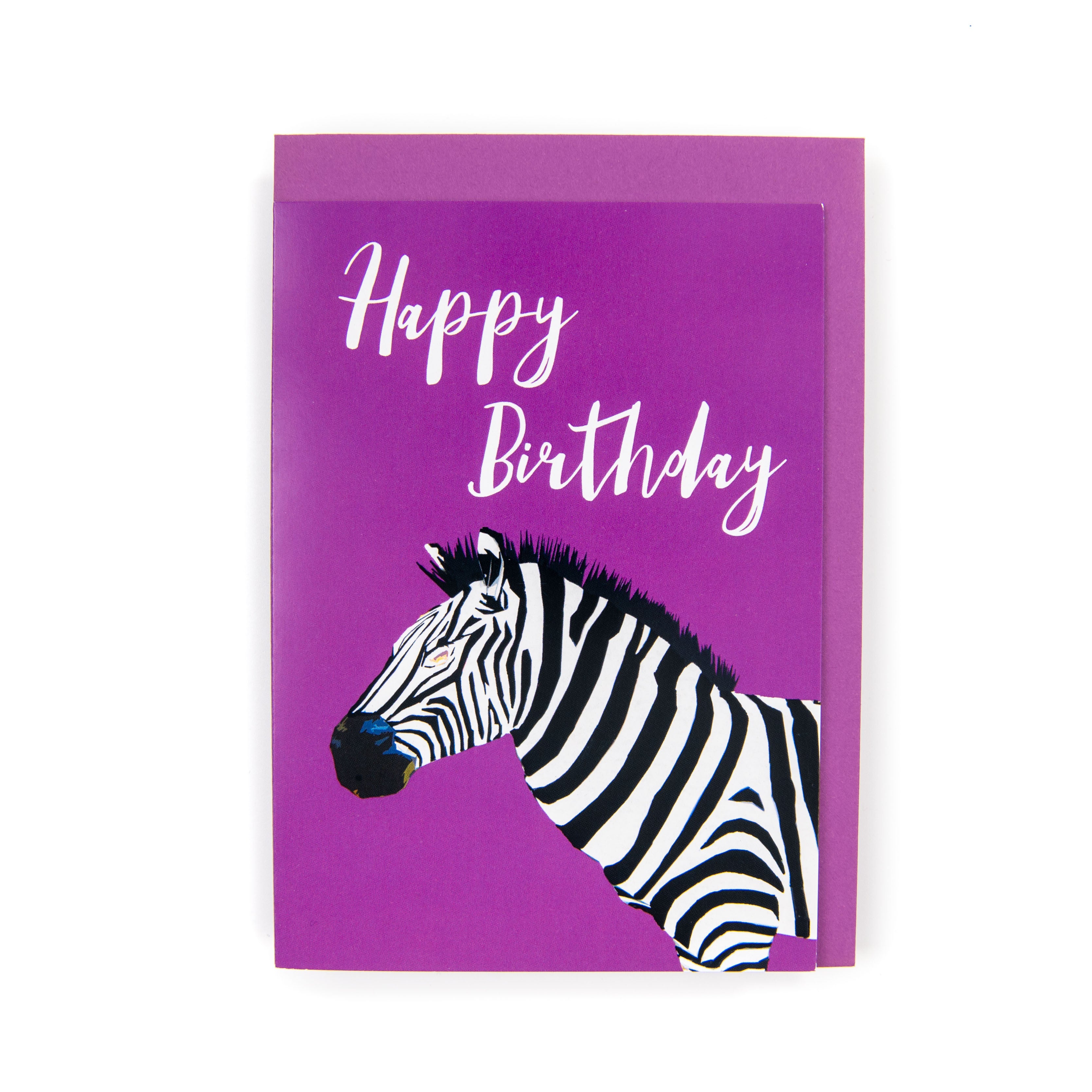 Zebra Birthday Card
