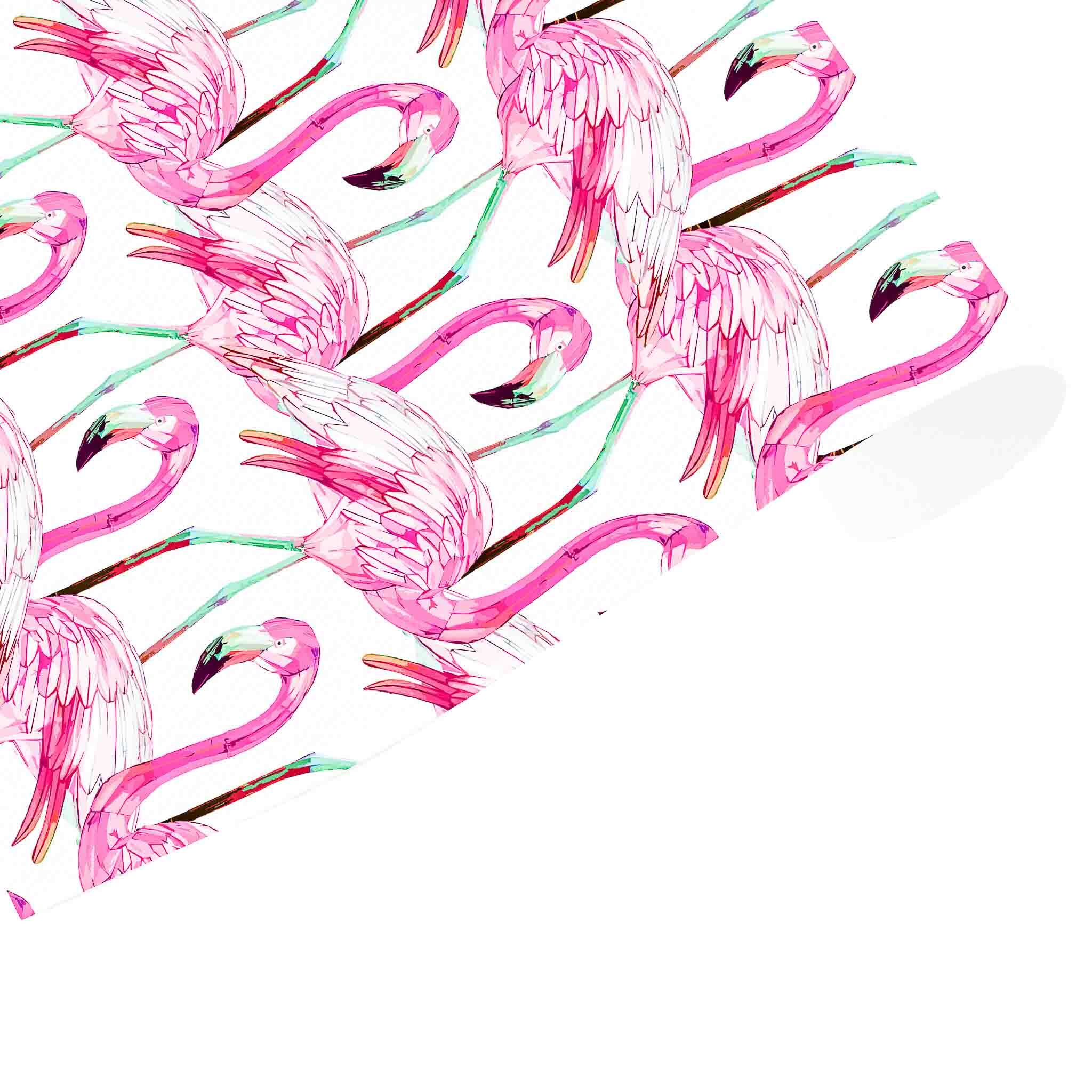 Flamingo Wrapping Paper White