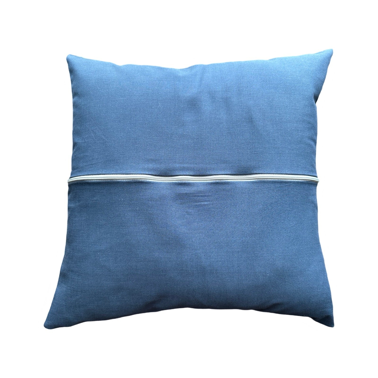 Retro Floral Blue Cushion Cover