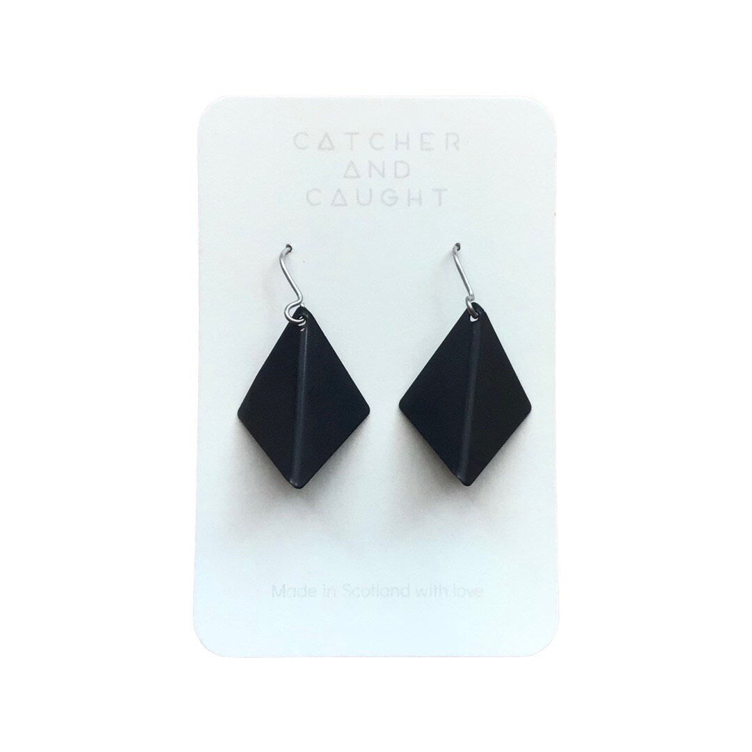 Kite Earrings Black