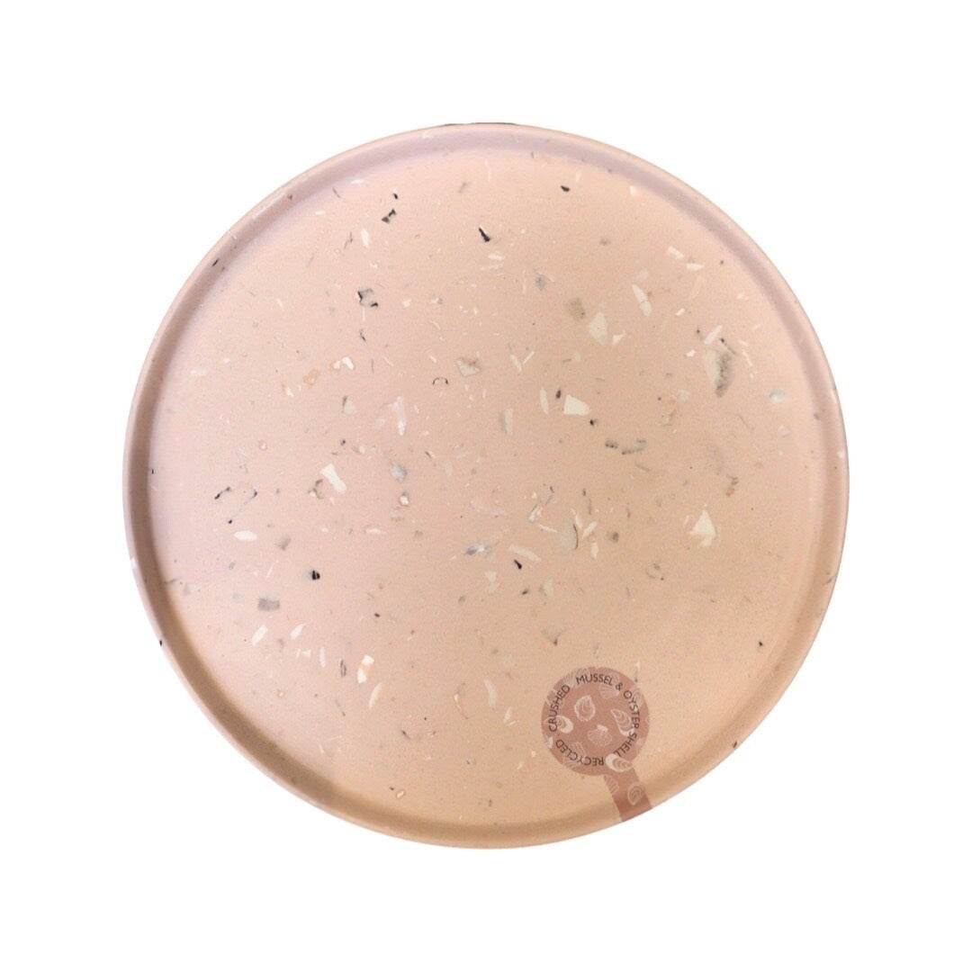 Pink Recycled Shell Plate Tray