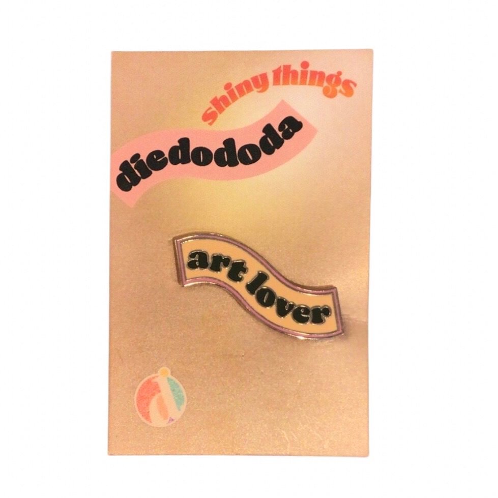 Art Lover Enamel Pin Badge