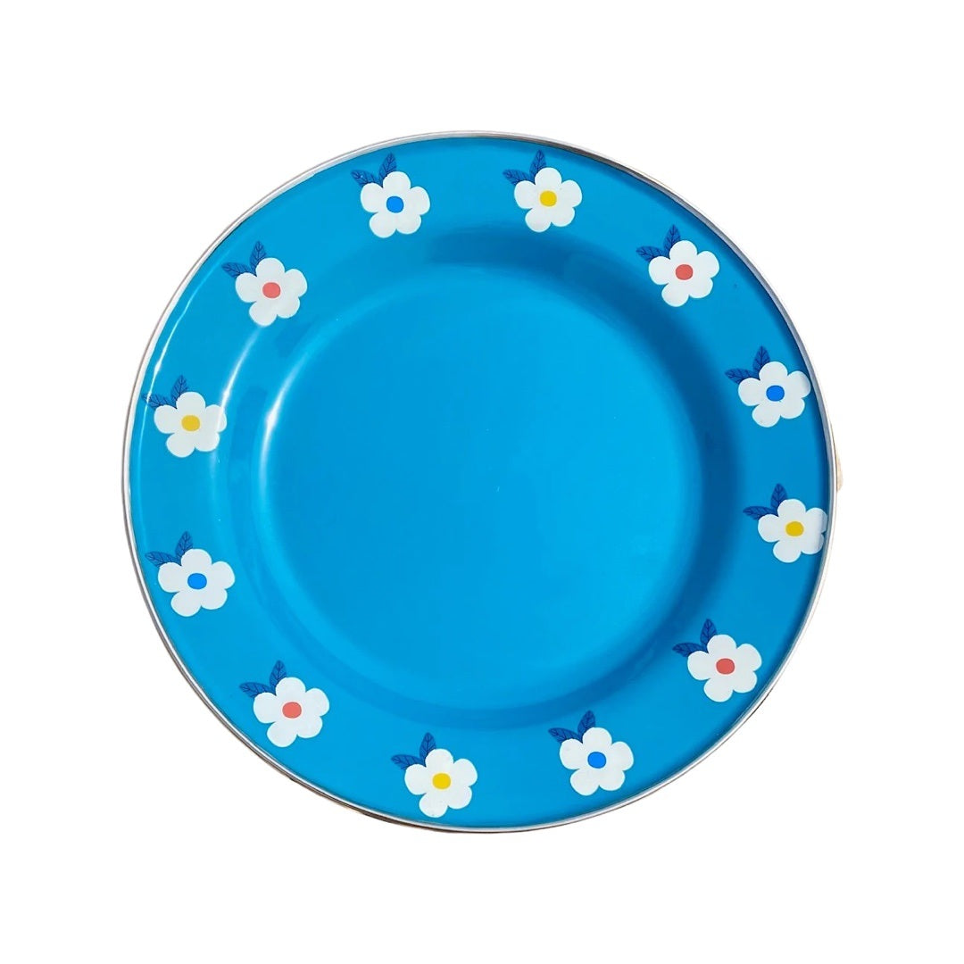 Daisy Enamel Plate