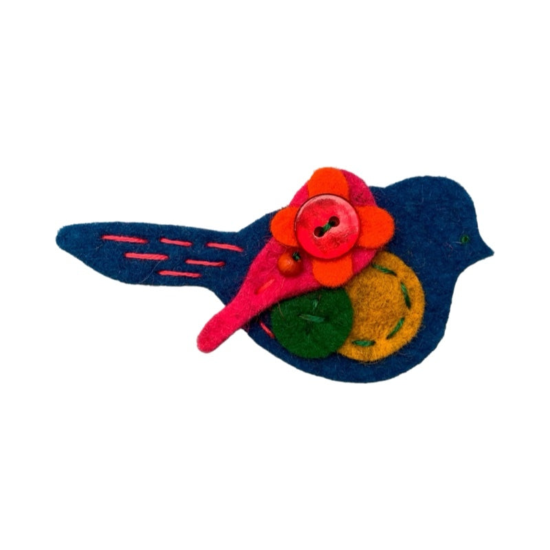 Pigeon Felt Brooch